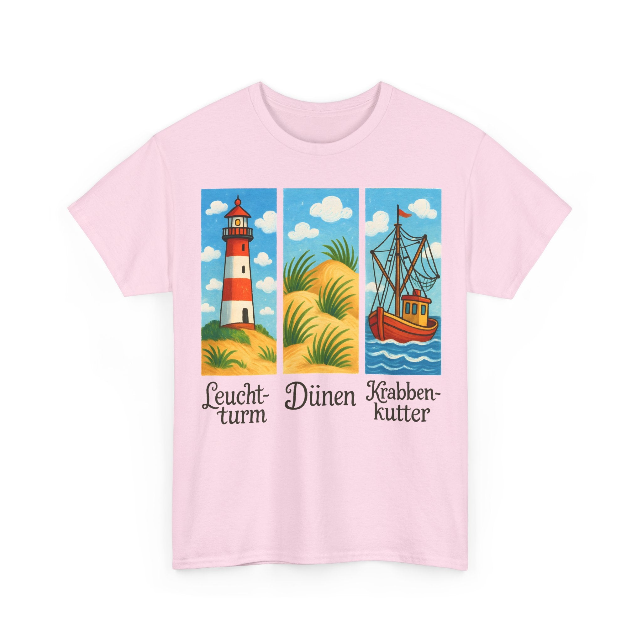 Nordsee, Ostsee - Reicht mir schon! Frontprint, Unisex T-Shirt