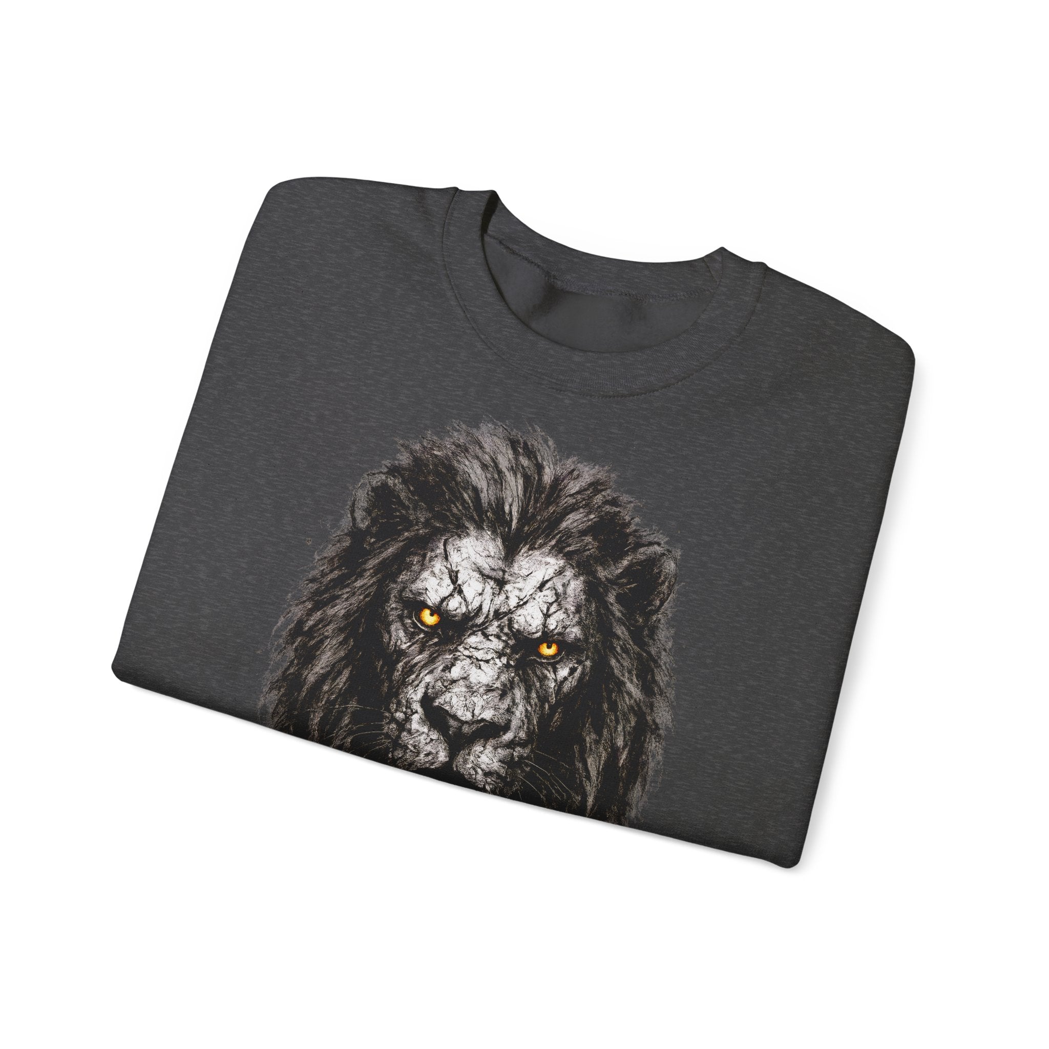Löwe: Animals-Collection, Frontprint, Unisex Sweatshirt, Majestic Lion