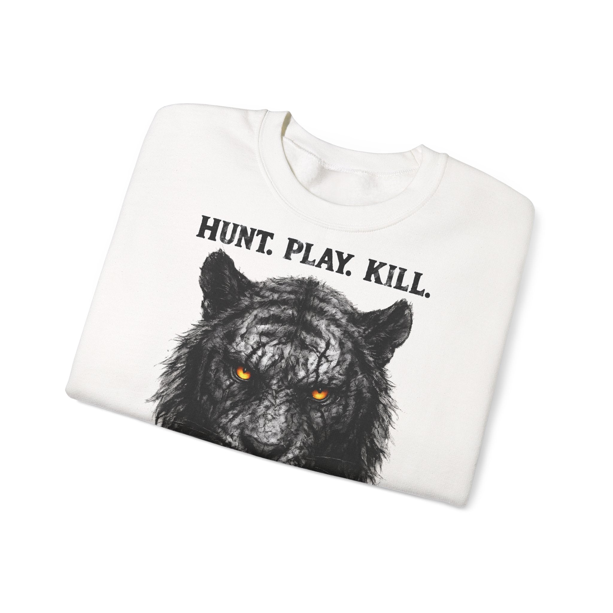 Tiger - Hunt. Play. Kill: Animals-Collection, Frontprint, Unisex Sweatshirt