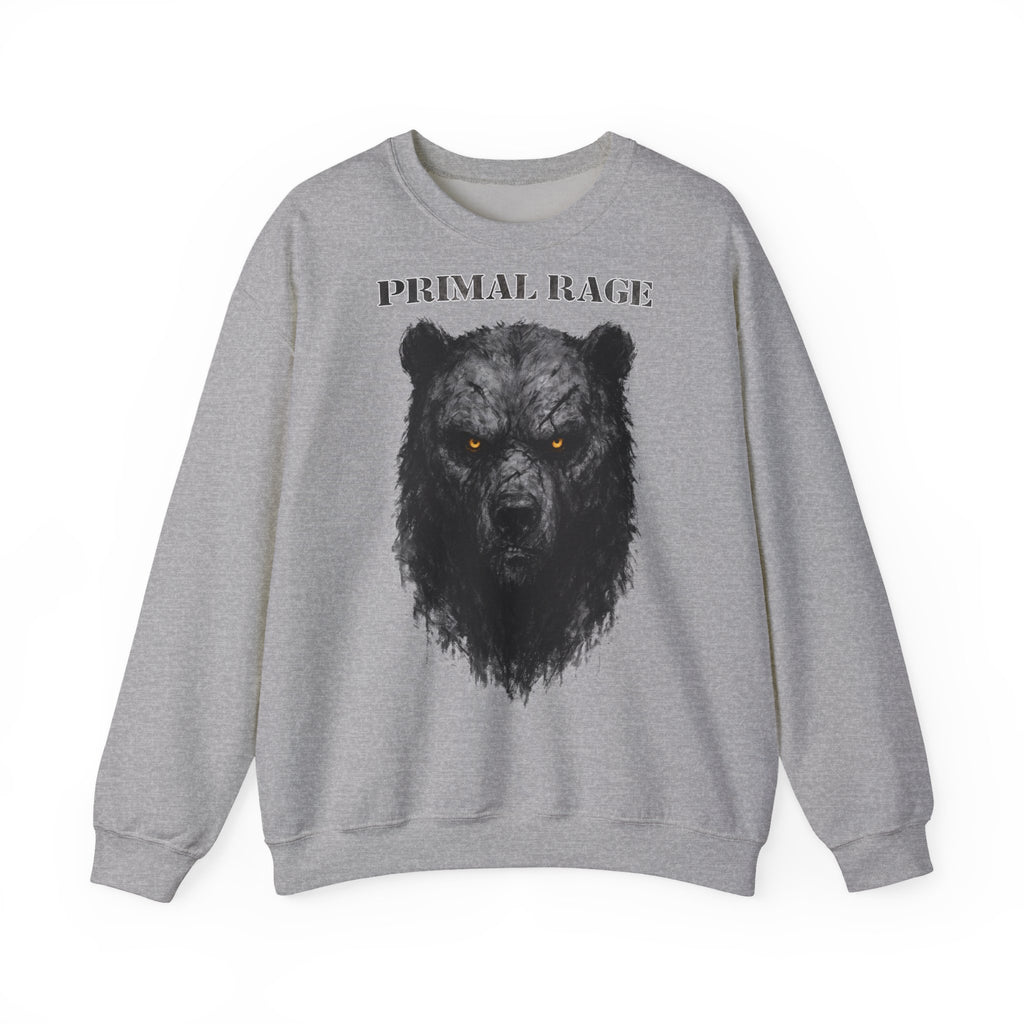 Bär - Primal Rage: Animals-Collection, Frontprint, Unisex Sweatshirt