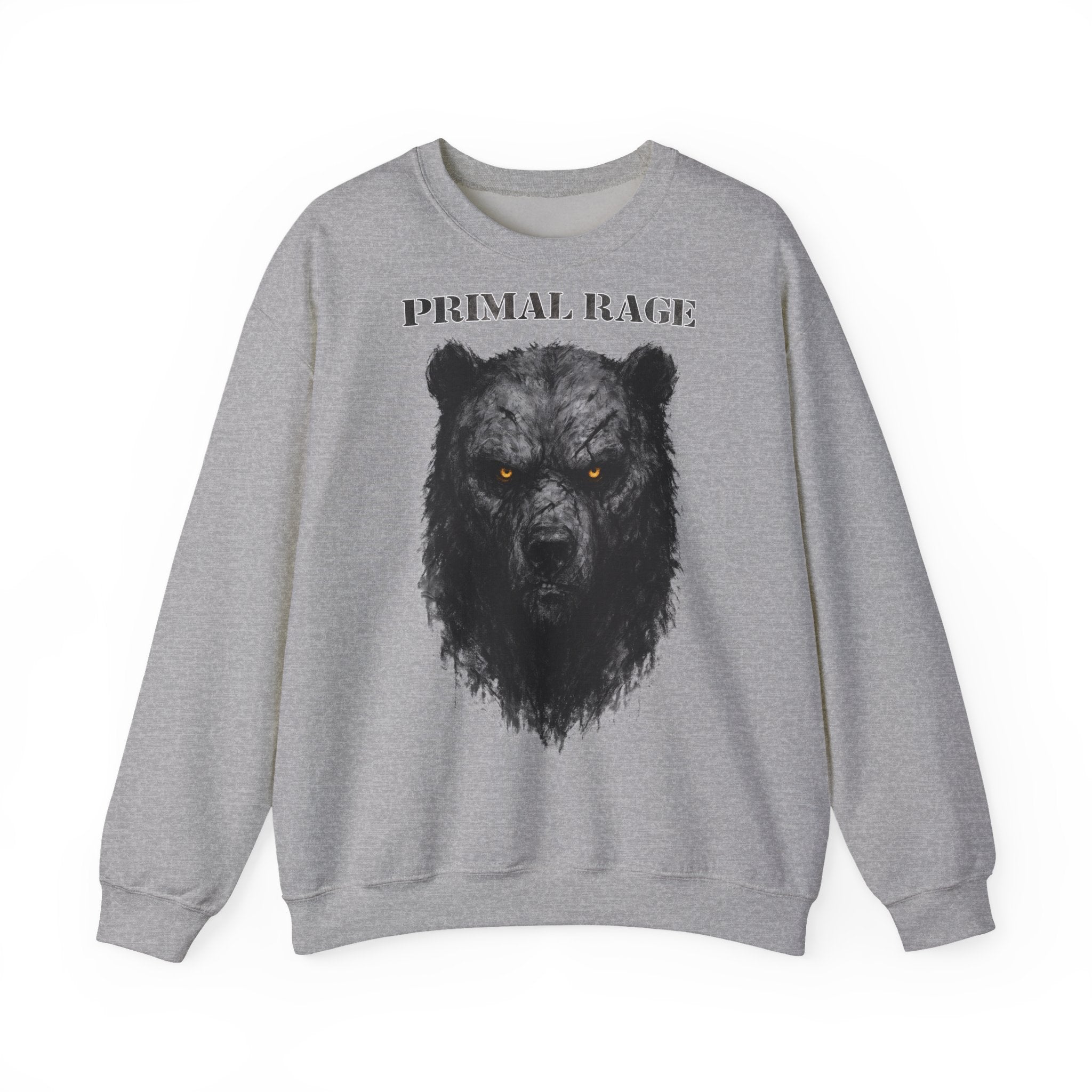 Bär - Primal Rage: Animals-Collection, Frontprint, Unisex Sweatshirt