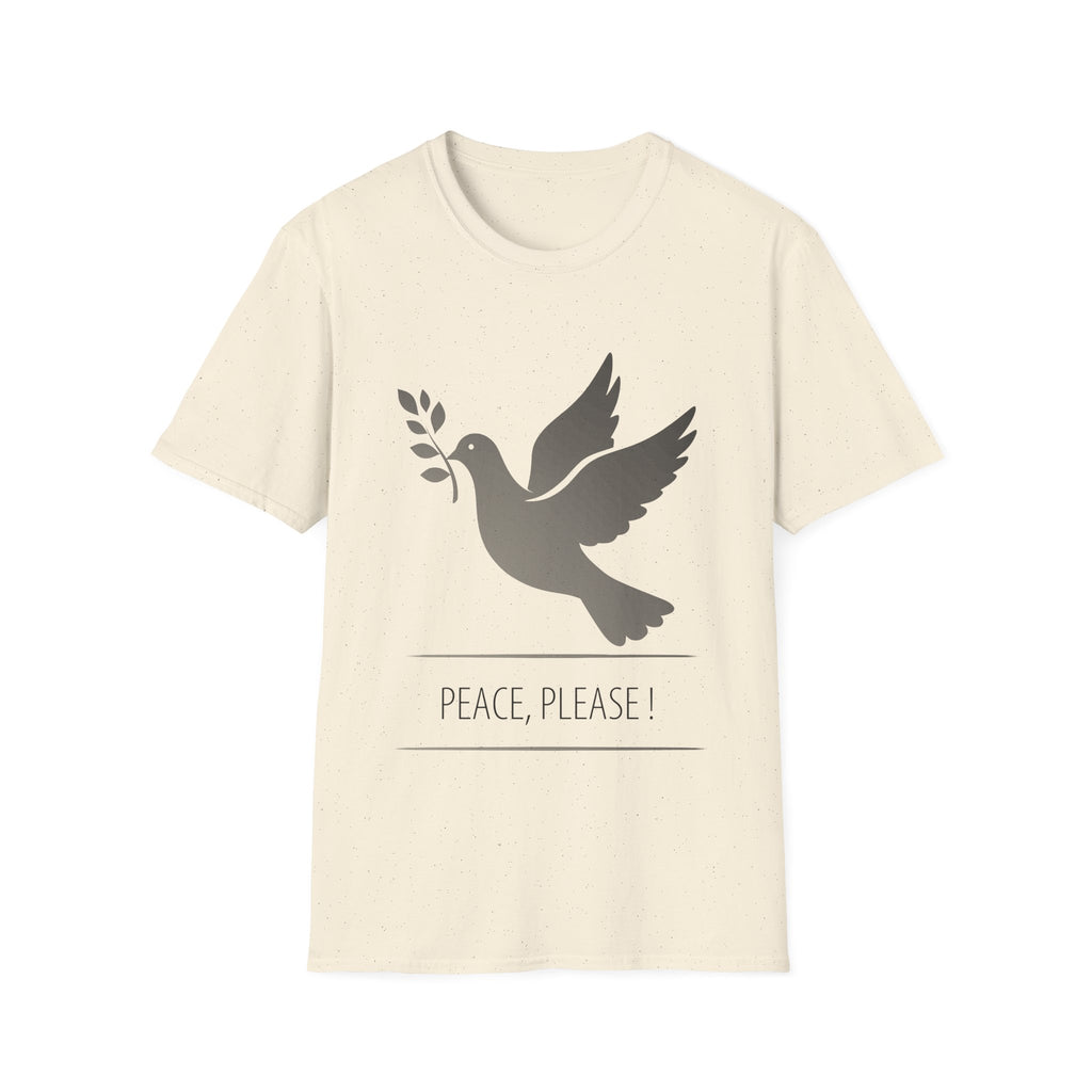 Fading Dove - Peace Please: Frontprint, Unisex (Slim) T-Shirt