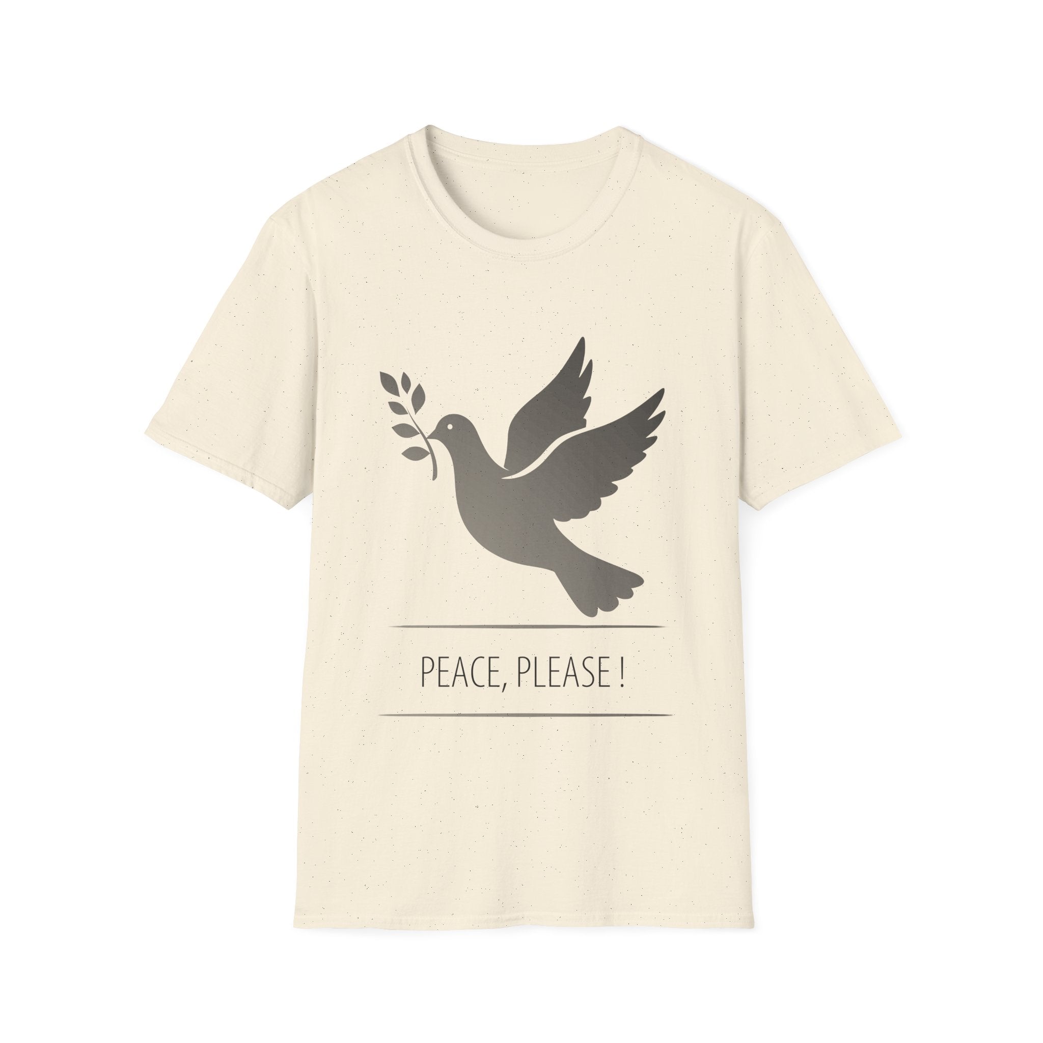Fading Dove - Peace Please: Frontprint, Unisex (Slim) T-Shirt