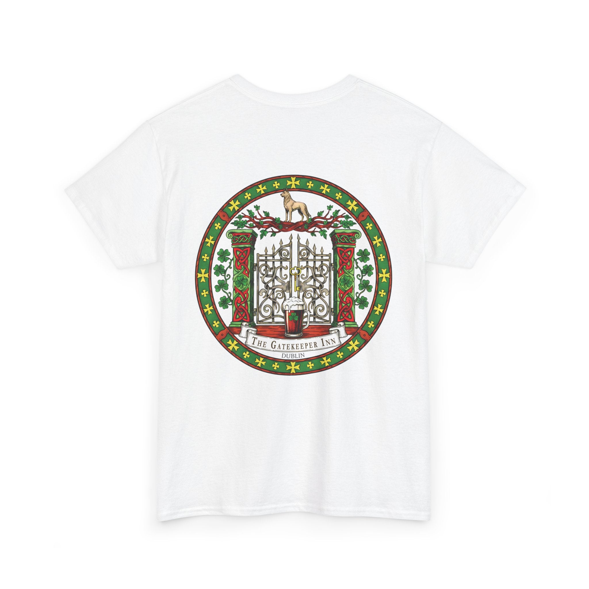 The Gatekeeper Inn, Dublin, Festive Unisex Cotton Tee with Holiday Design, Christmas Gift, Casual Wear, Comfortable Shirt, Year-Round Style, Unique Gift Idea