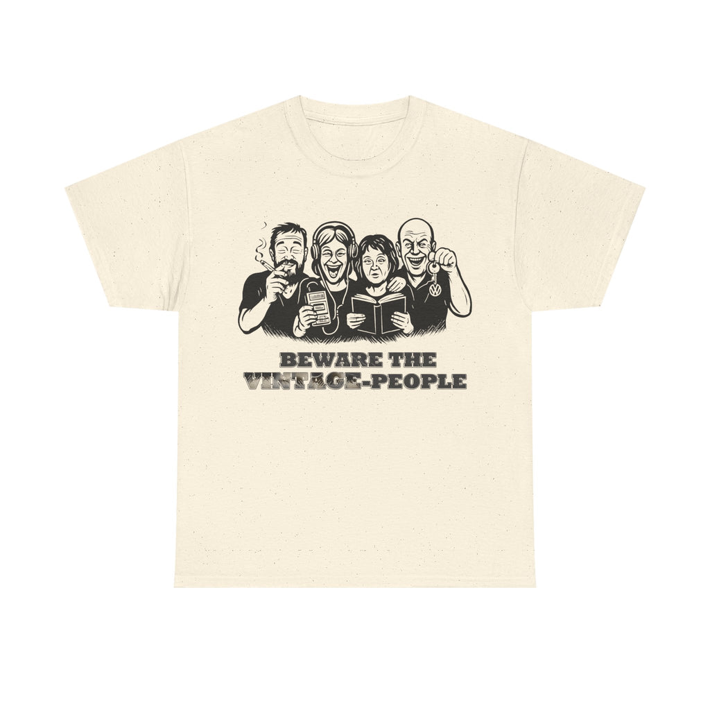 Vintage People: Frontprint, Unisex T-Shirt