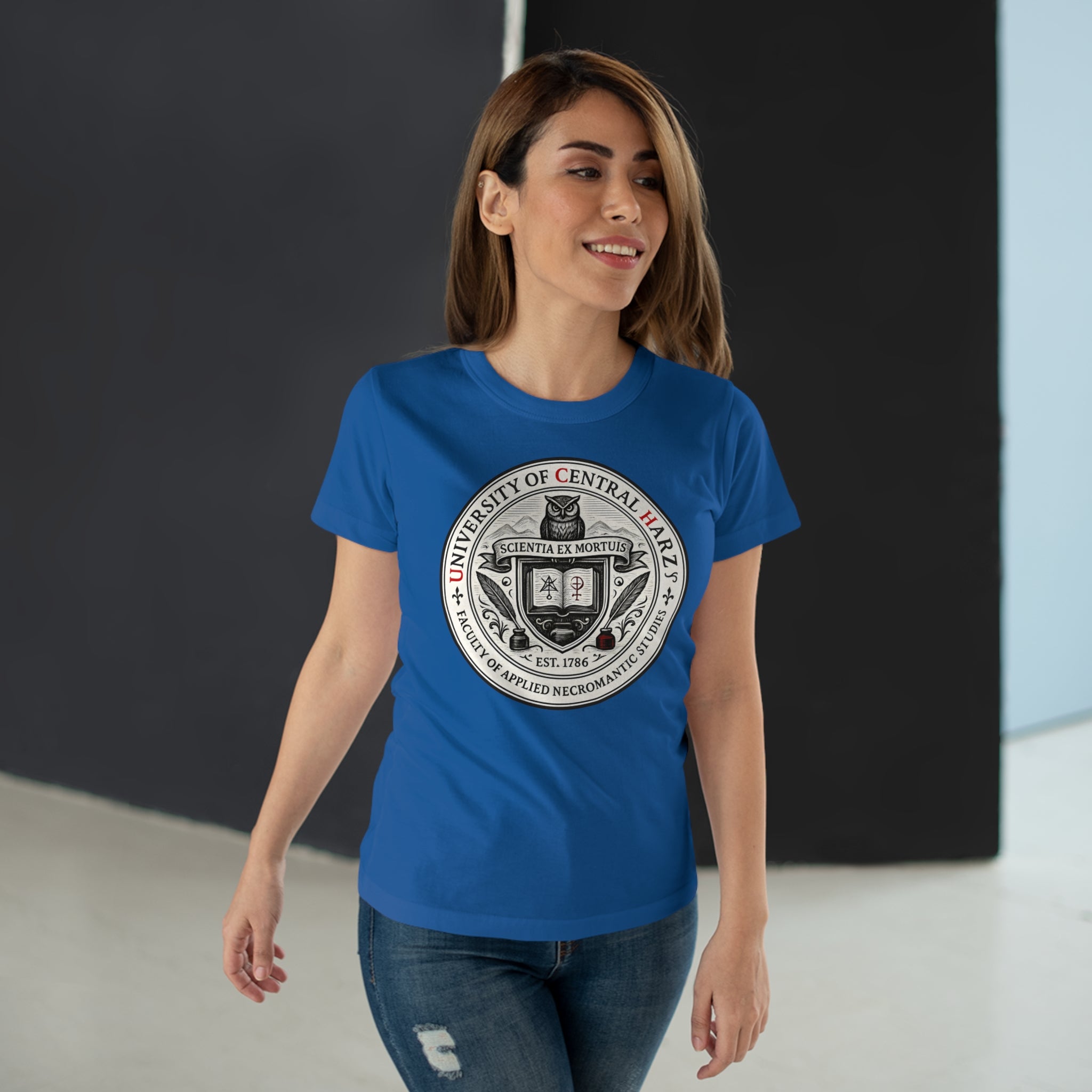 University of Central Hartz: Frontprint, Womens' T-Shirt **Grimwater-Edition**