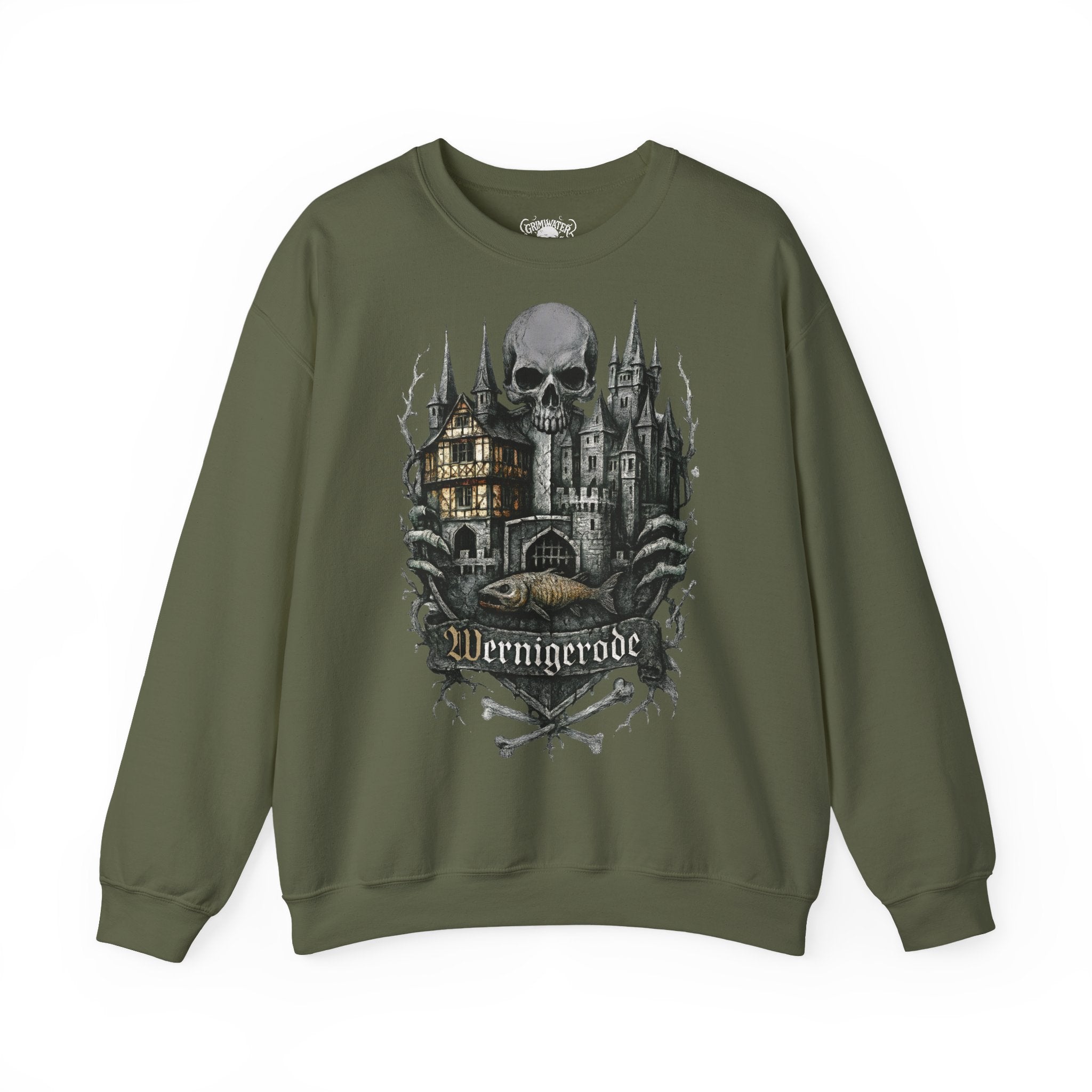 Wernigerode: Harz-Collection, Frontprint, Unisex Sweatshirt **Grimwater-Edition**