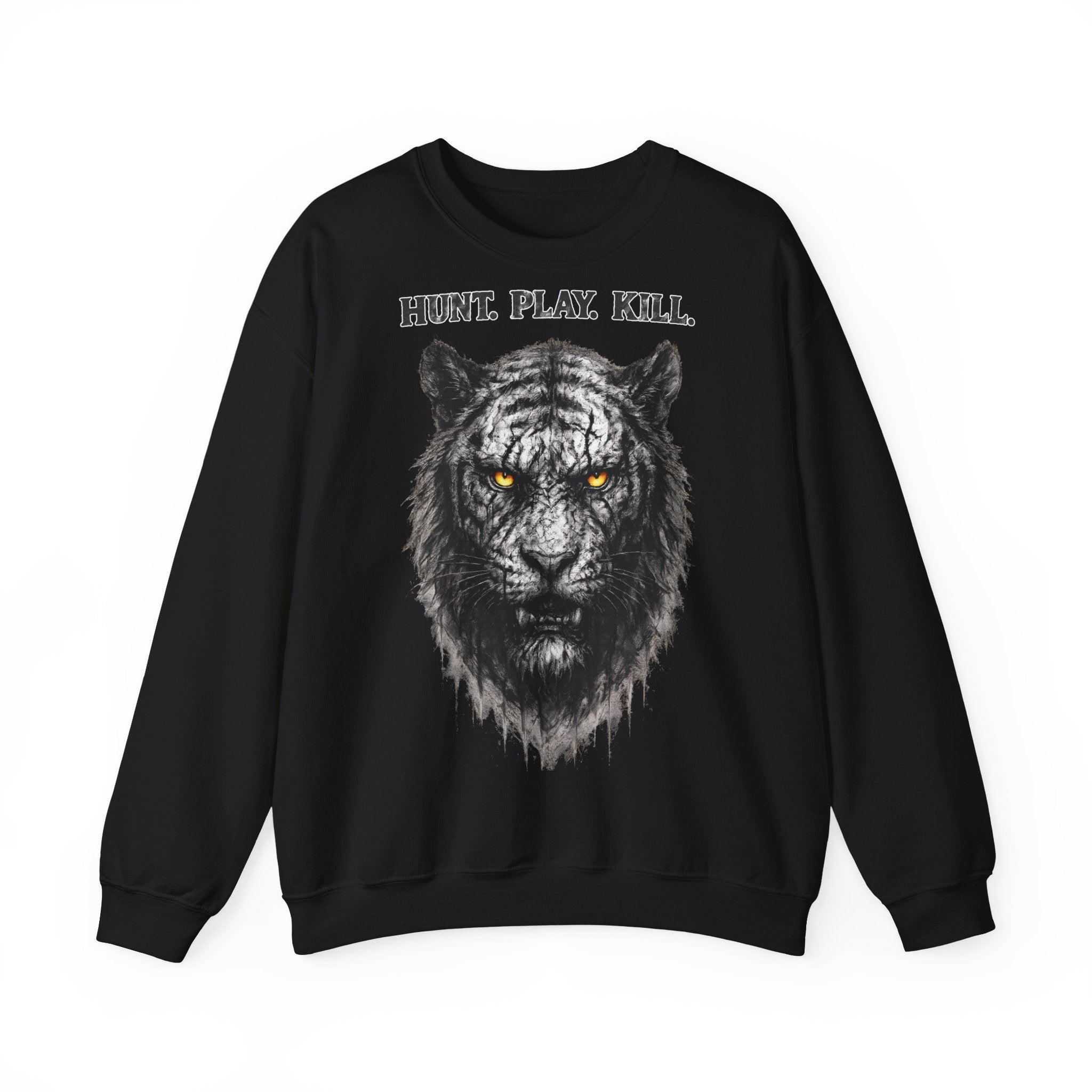 Tiger - Hunt. Play. Kill: Animals-Collection, Frontprint, Unisex Sweatshirt