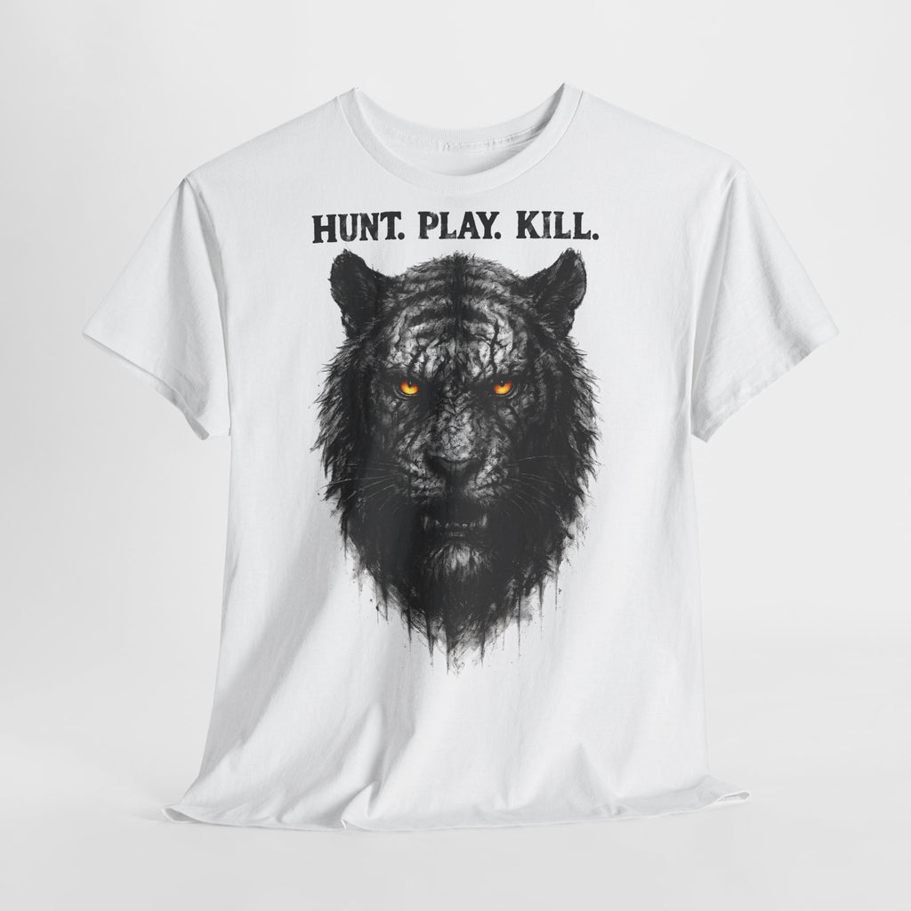 Tiger - Hunt. Play. Kill. Frontprint, Unisex T-Shirt - Animal-Collection