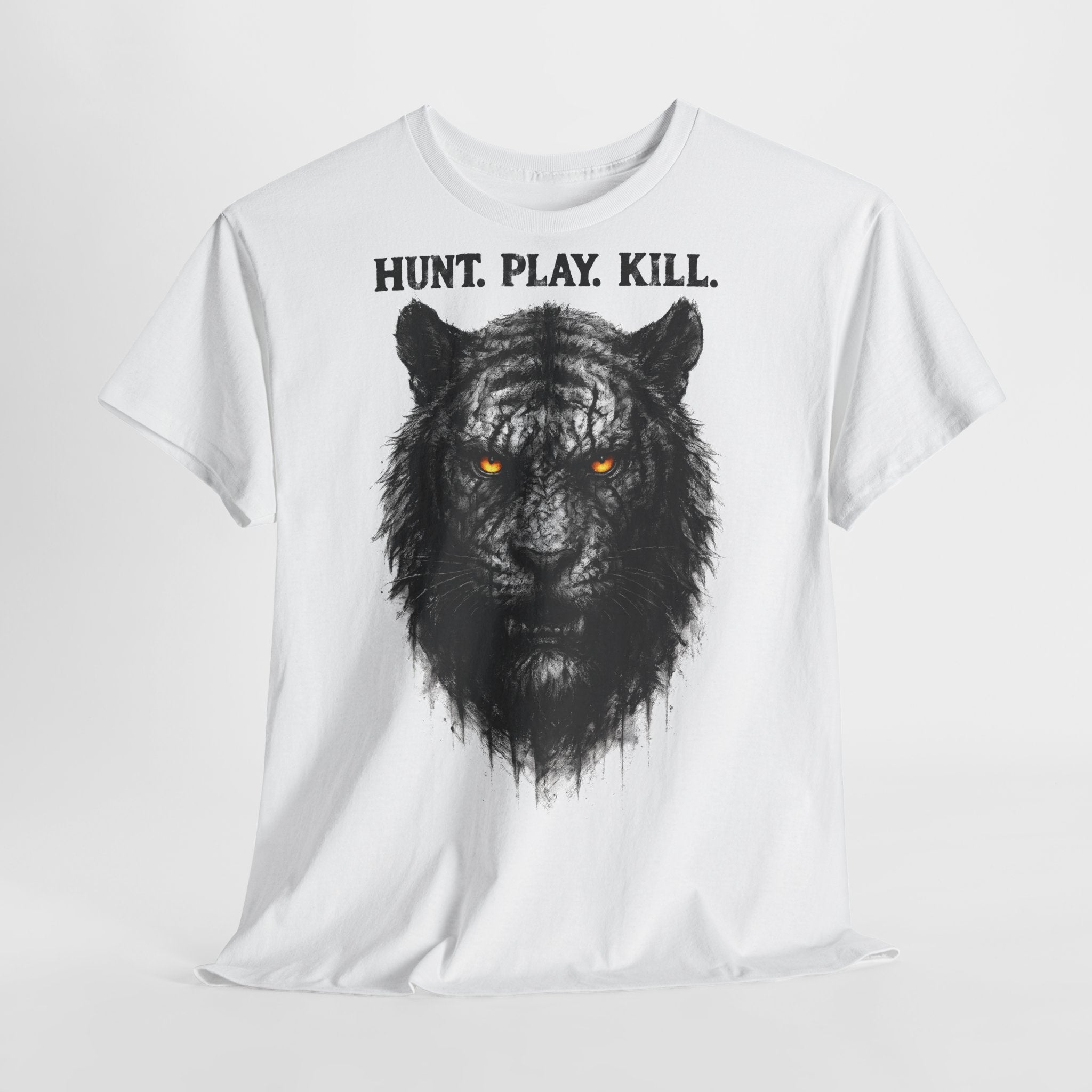 Tiger - Hunt. Play. Kill. Frontprint, Unisex T-Shirt - Animal-Collection