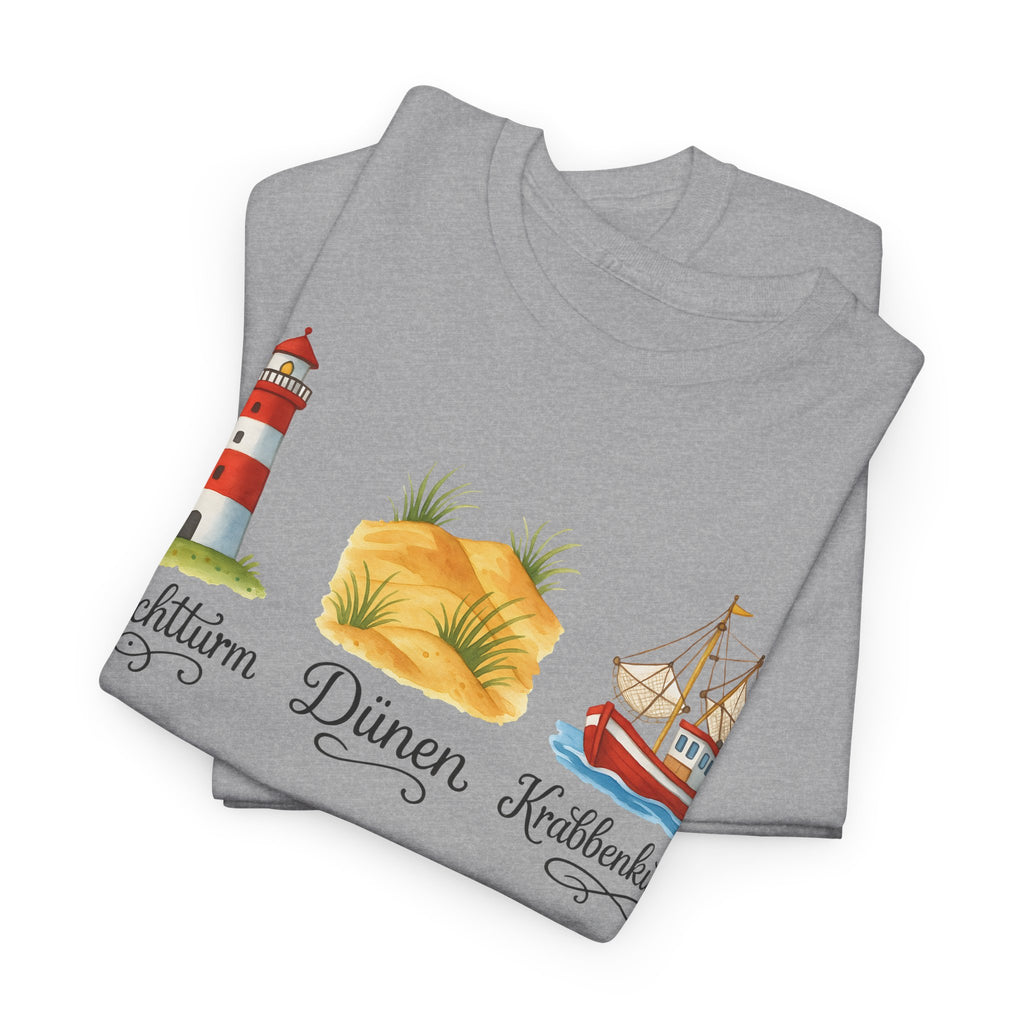 Nordsee, Ostsee - Reicht mir schon! Frontprint, Unisex T-Shirt