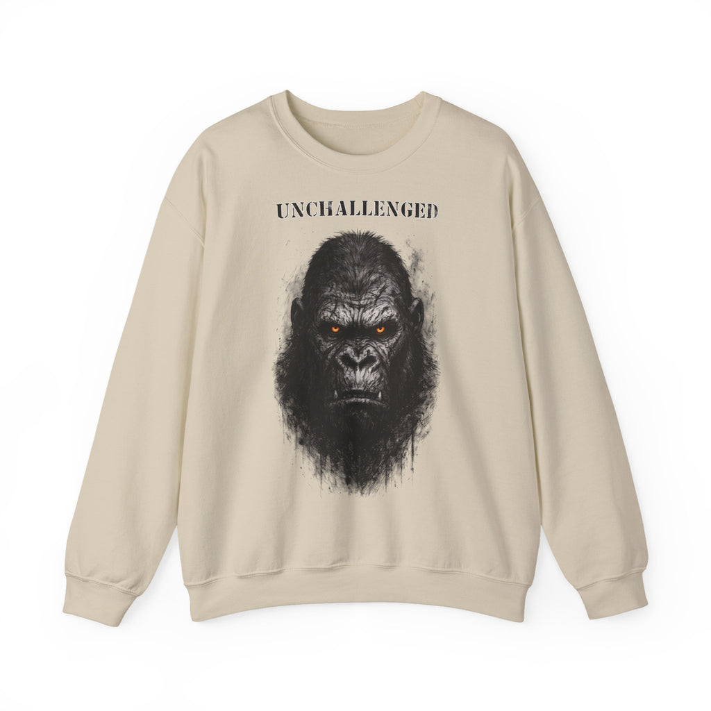 Gorilla - Unchallenged: Animals-Collection, Frontprint, Unisex Sweatshirt