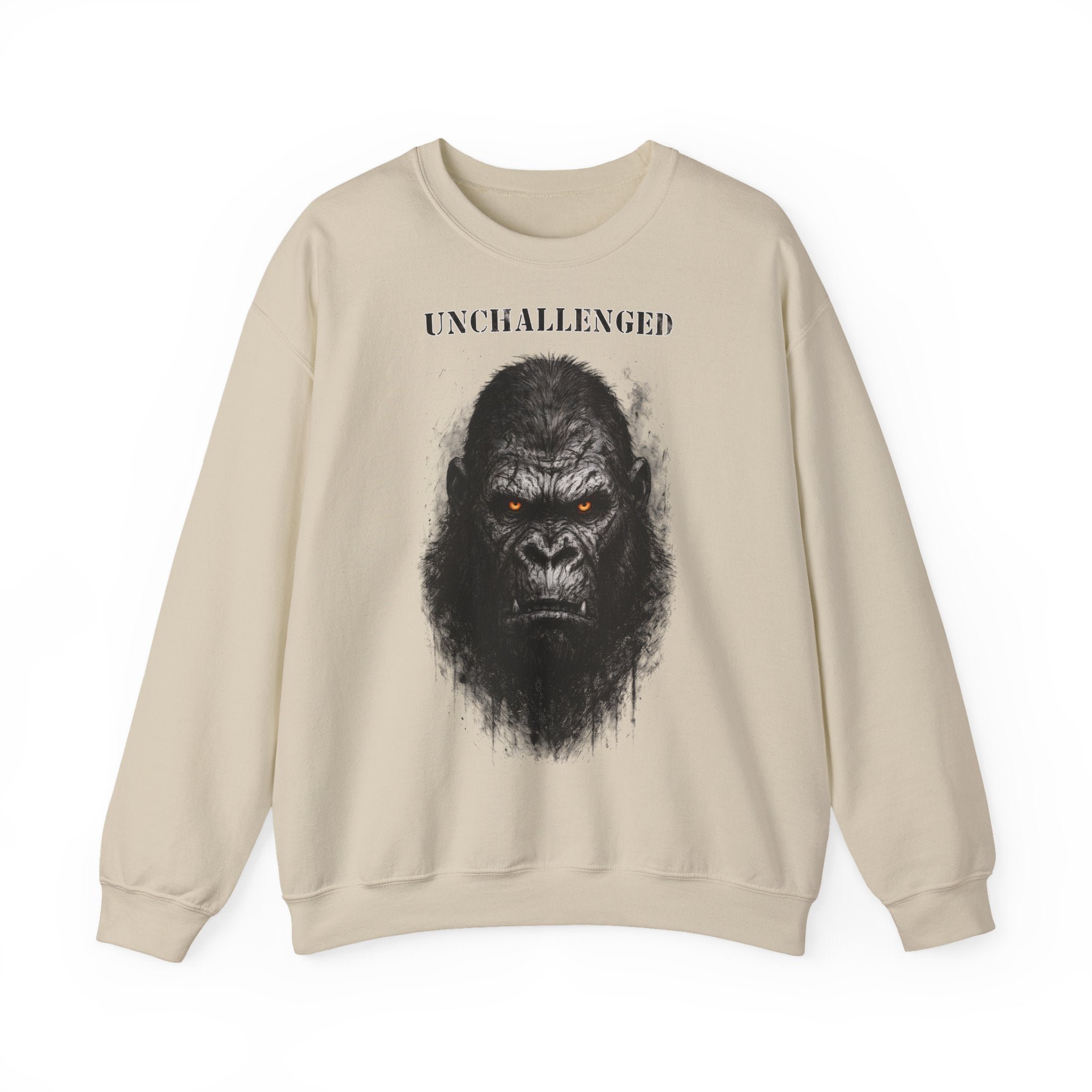 Gorilla - Unchallenged: Animals-Collection, Frontprint, Unisex Sweatshirt