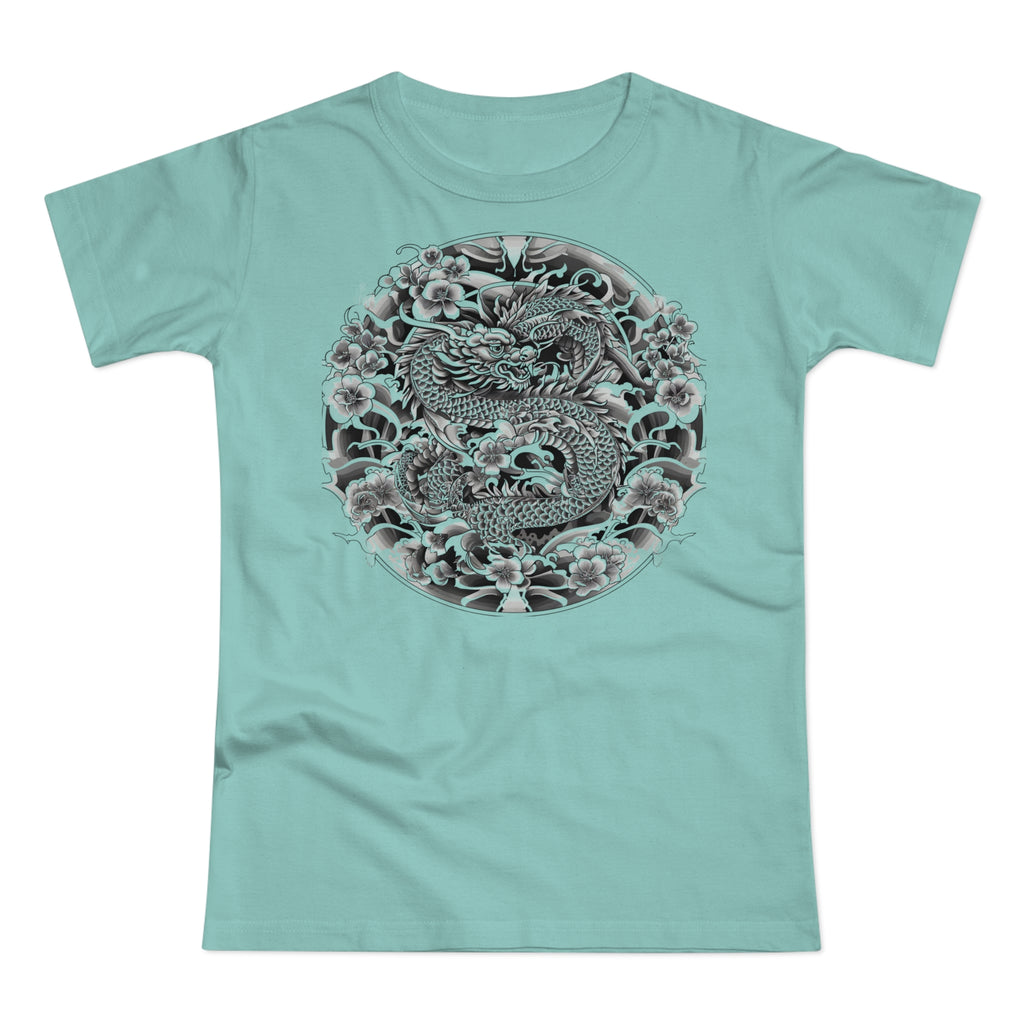 Dragon Design, Frontprint, Women's T-Shirt, Vintage Style Tee