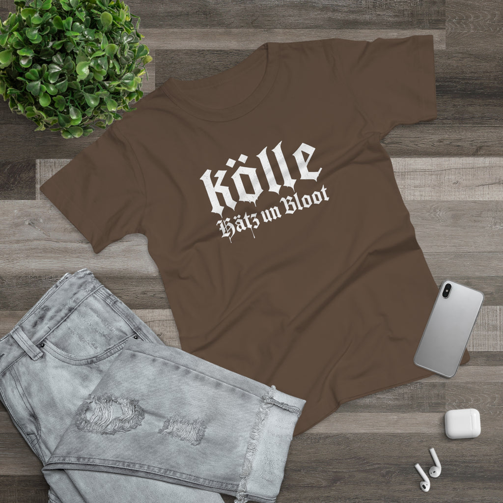 Köln - Hätz un Bloot: Front-/Backprint, Women's T-shirt **Grimwater-Design**