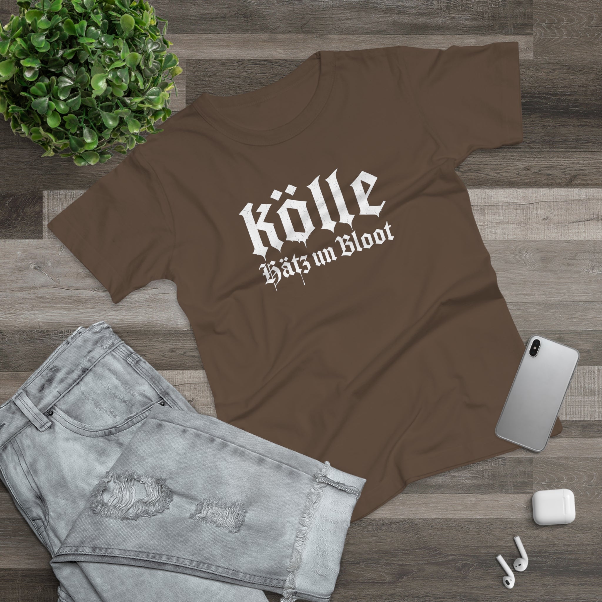 Köln - Hätz un Bloot: Front-/Backprint, Women's T-shirt **Grimwater-Design**