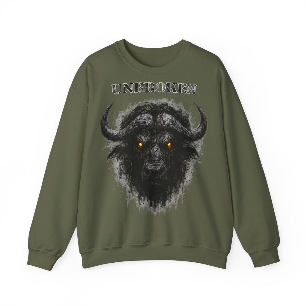 Büffel - Unbroken: Animals-Collection, Frontprint, Unisex Sweatshirt
