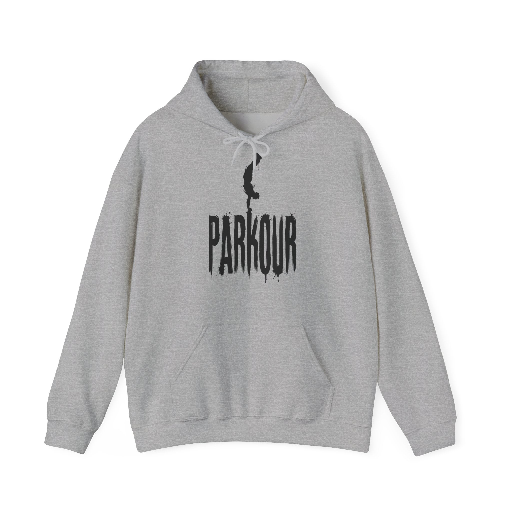 Parkour 03: Frontprint, Unisex Hoodie - Urban Stunt Silhouette