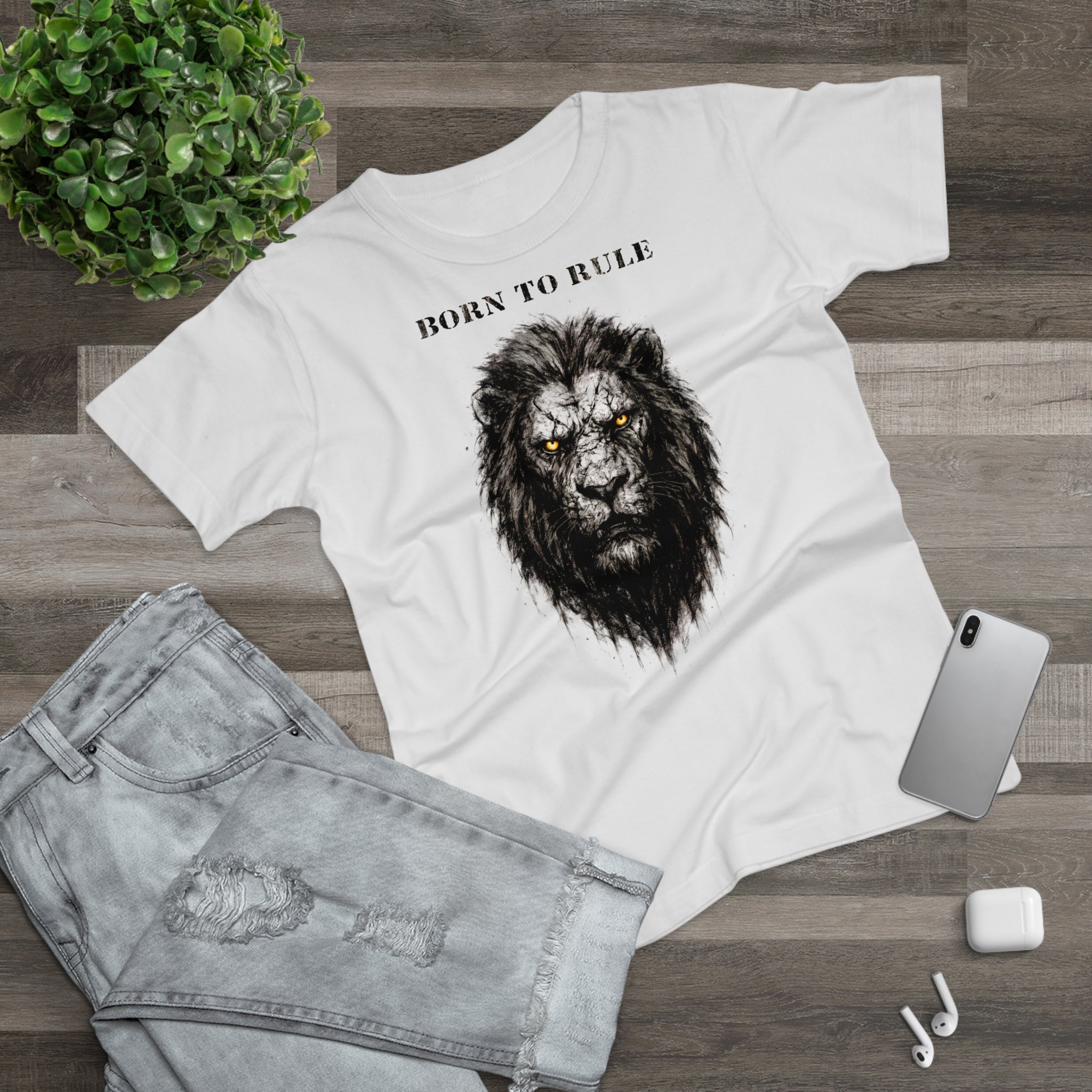 Löwe: Frontprint, Womens' T-Shirt - Animal-Collection
