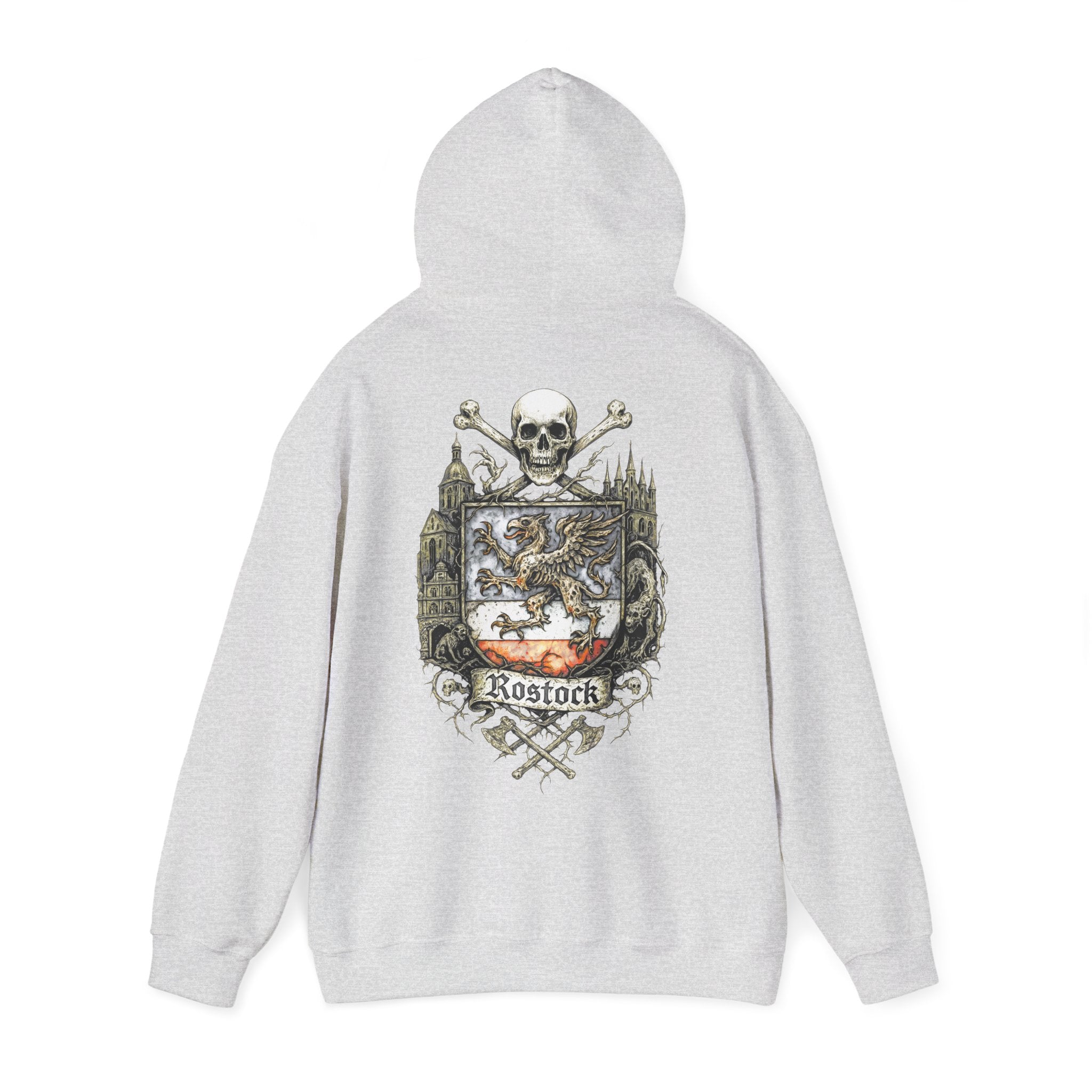 Rostock: Front-/Backprint, Unisex Hoodie **Grimwater-Edition**