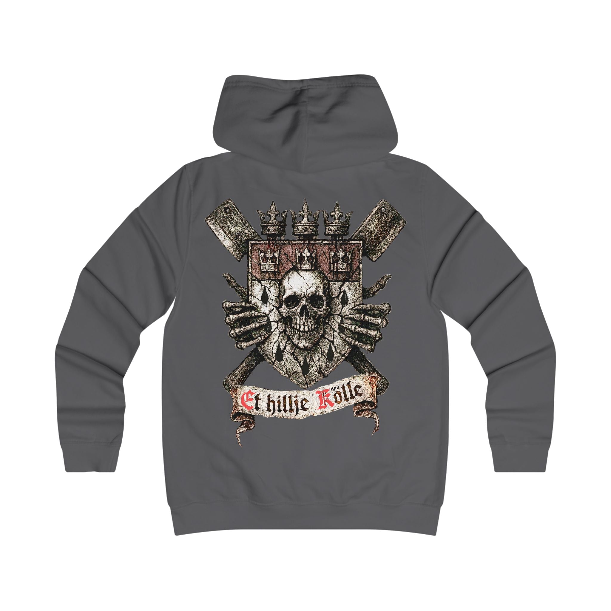 Köln - Hätz un Bloot: Front-/Backprint, Womens' Hoodie **Grimwater-Design**