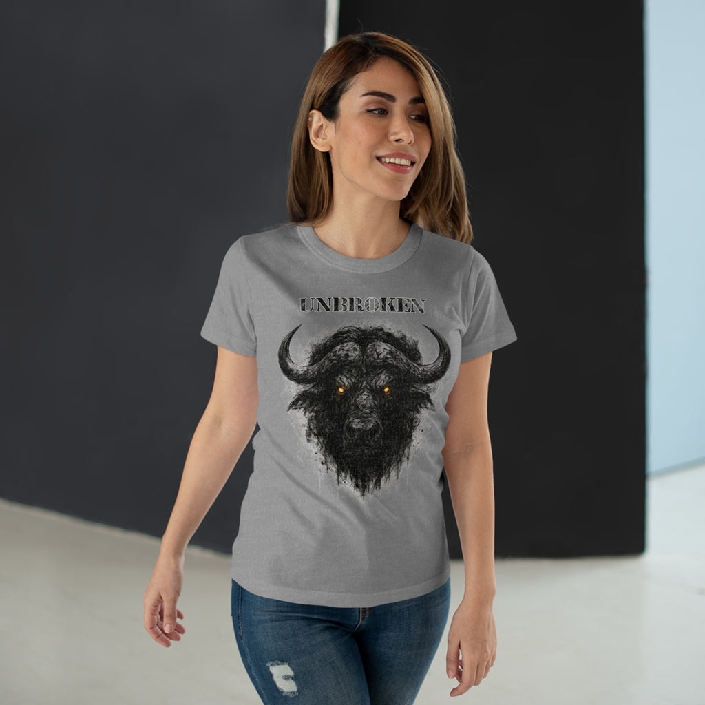 Büffel: Frontprint, Womens' T-Shirt - Animal-Collection