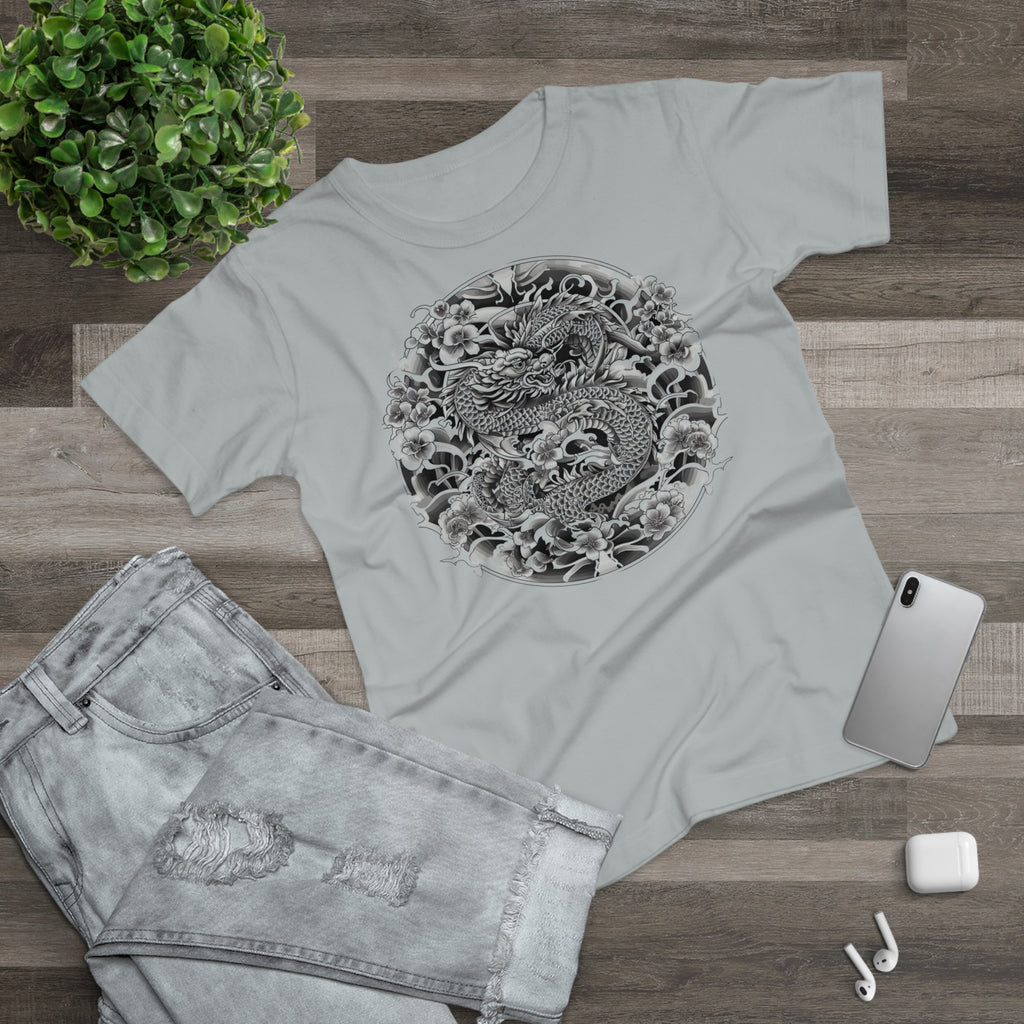 Dragon Design, Frontprint, Women's T-Shirt, Vintage Style Tee