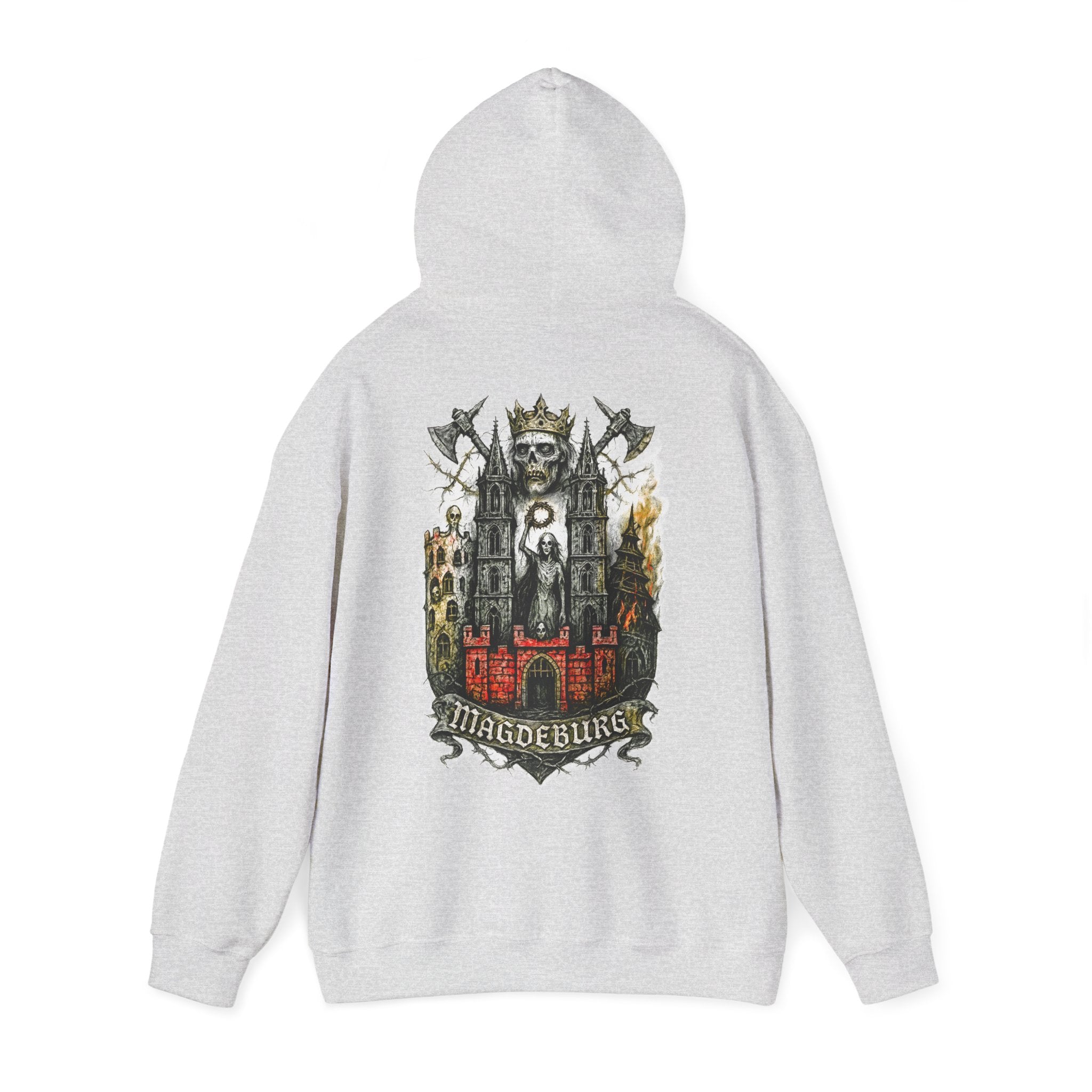 Magdeburg: Front-/Backprint, Unisex Hoodie **Grimwater-Edition**
