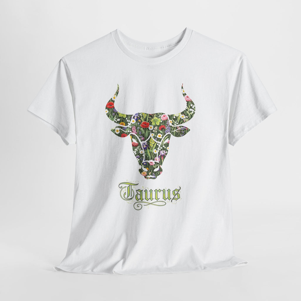 Taurus Floral Zodiac Shirt, Taurus Gift, Astrology Apparel, Horoscope Tee, Birthday Gift