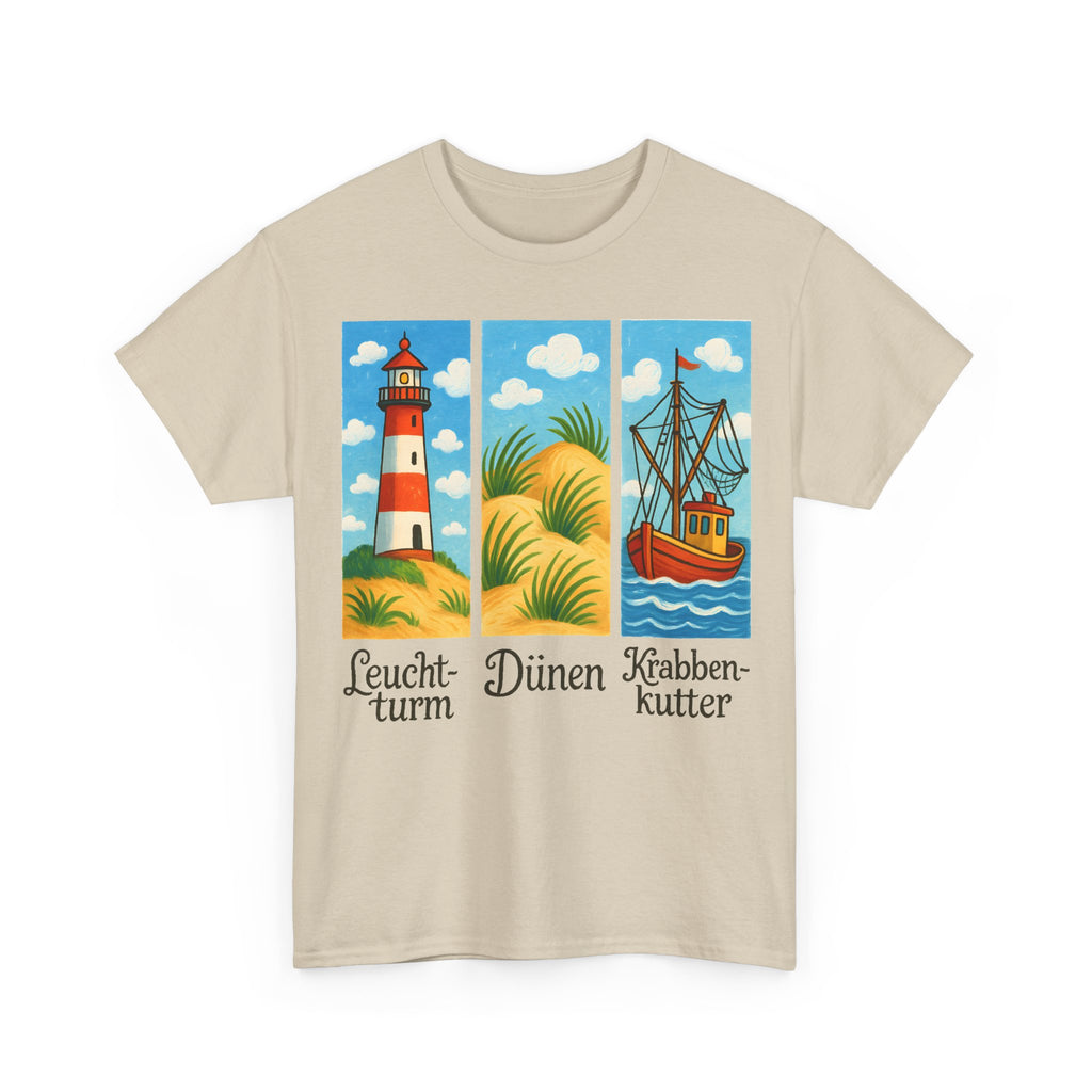 Nordsee, Ostsee - Reicht mir schon! Frontprint, Unisex T-Shirt