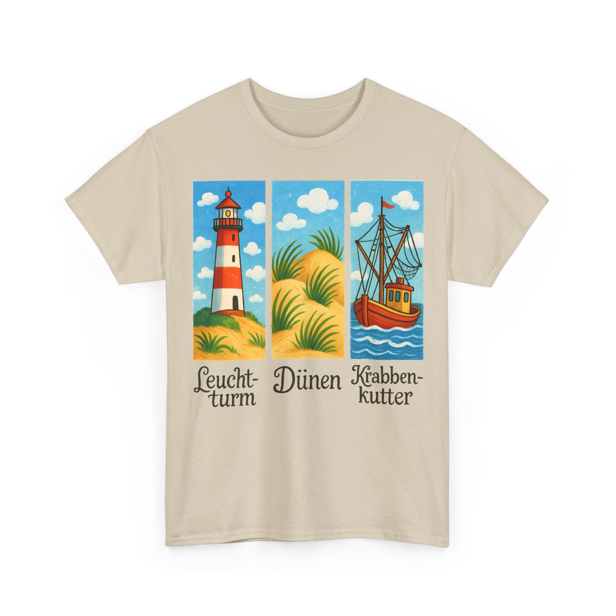 Nordsee, Ostsee - Reicht mir schon! Frontprint, Unisex T-Shirt