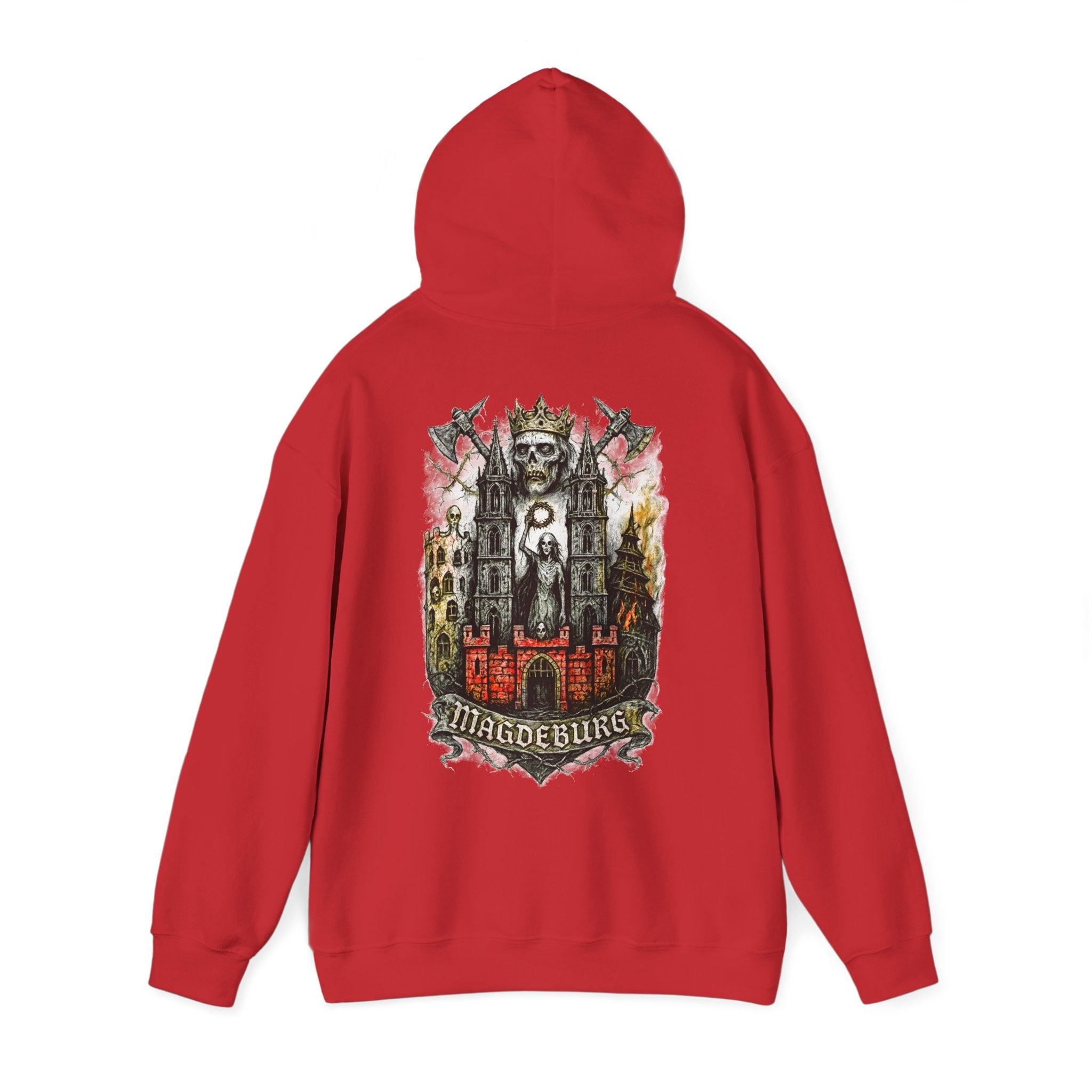 Magdeburg: Front-/Backprint, Unisex Hoodie **Grimwater-Edition**