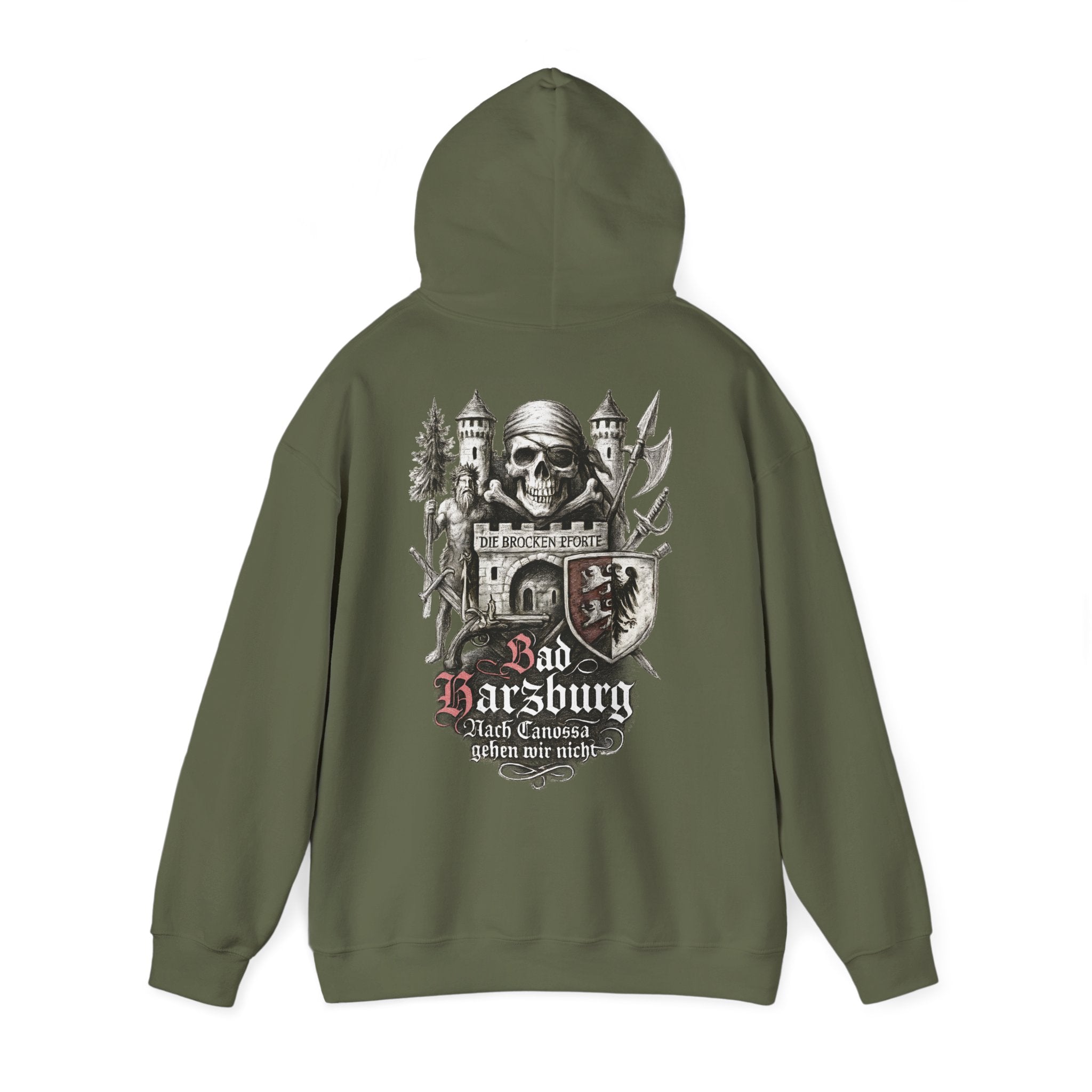 Bad Harzburg: Front-/Backprint Unisex Hoodie **Grimwater-Edition**