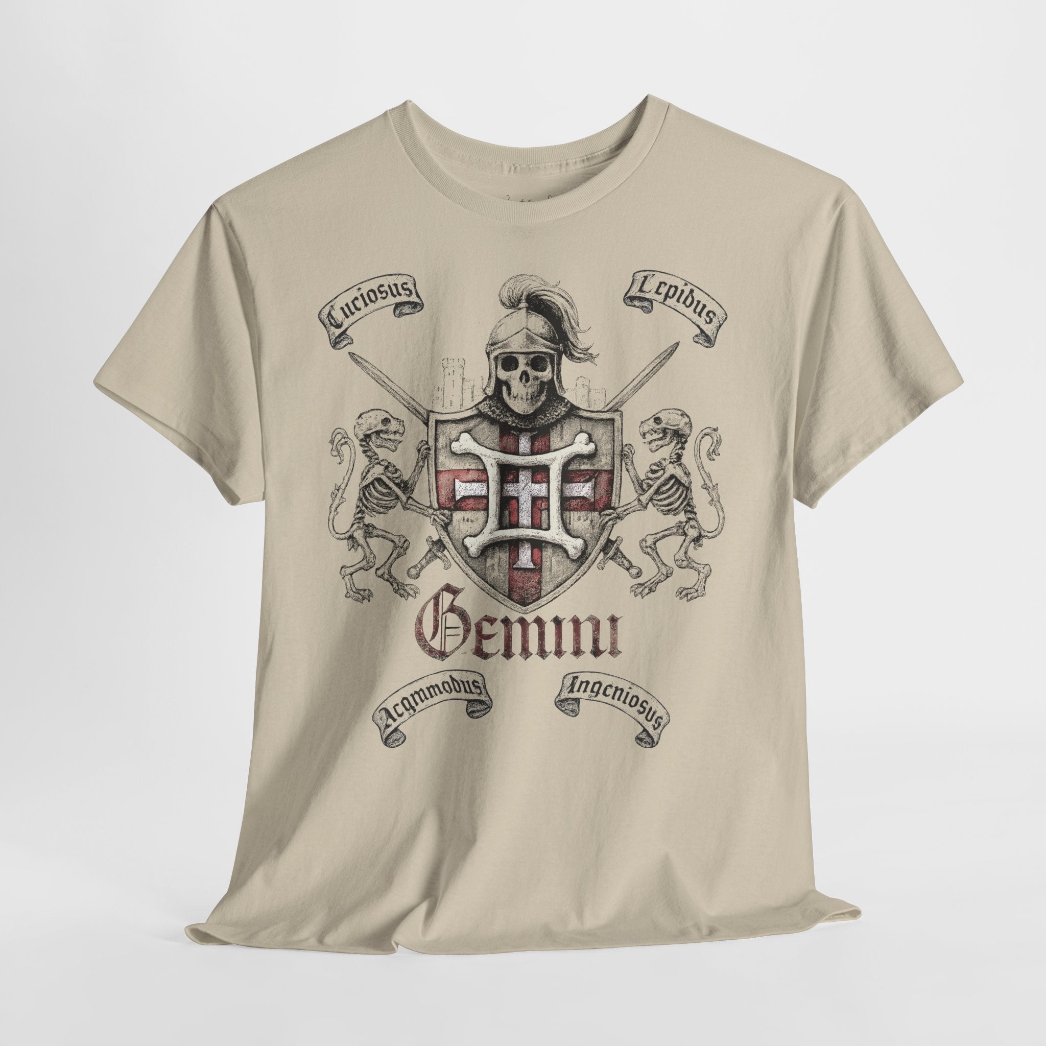 Zwilling: Frontprint, Unisex T-Shirt **Grimwater-Edition** Sternzeichen Astrologie (Gemini)