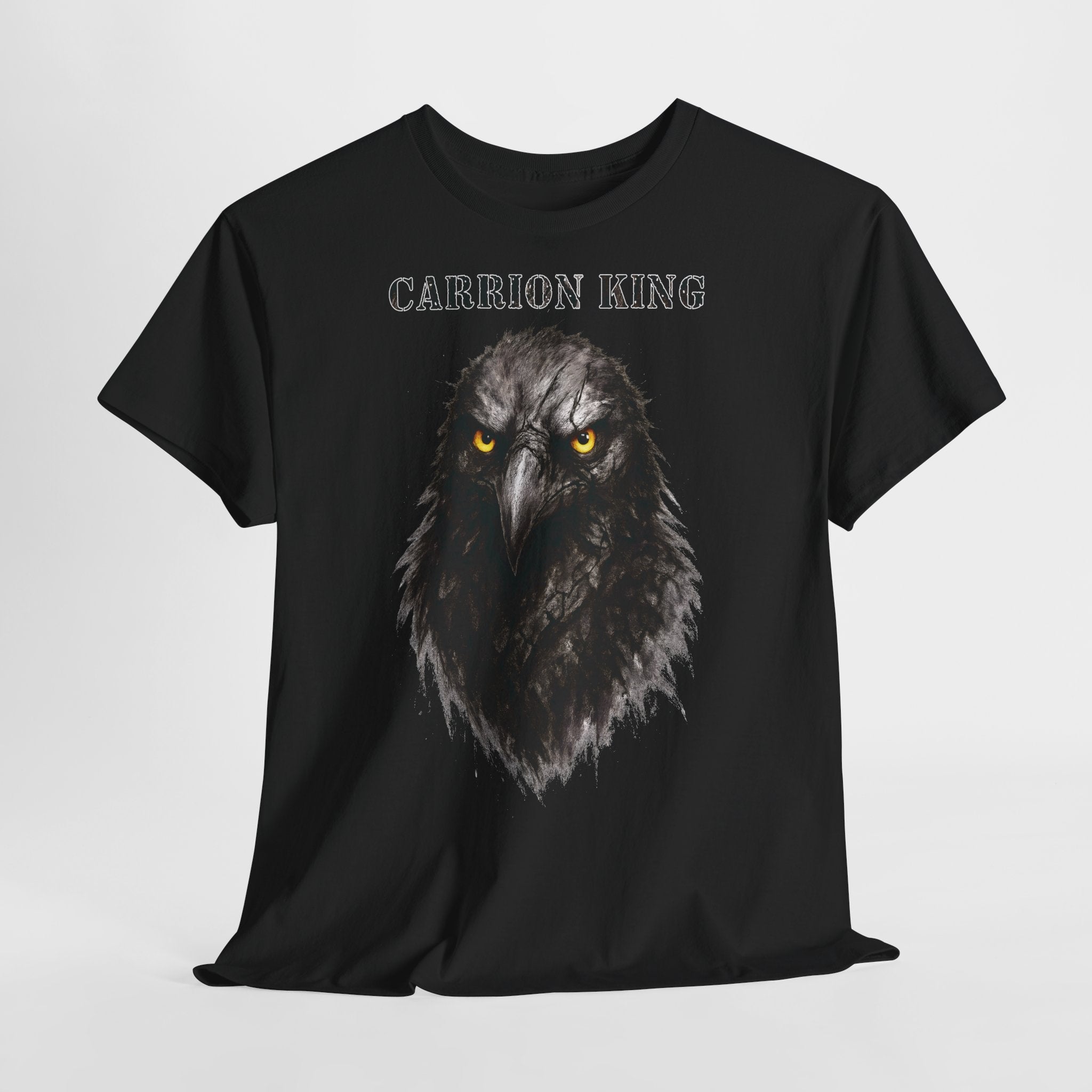 Rabe - Carrion King: Frontprint, Unisex T-Shirt - Animal-Collection