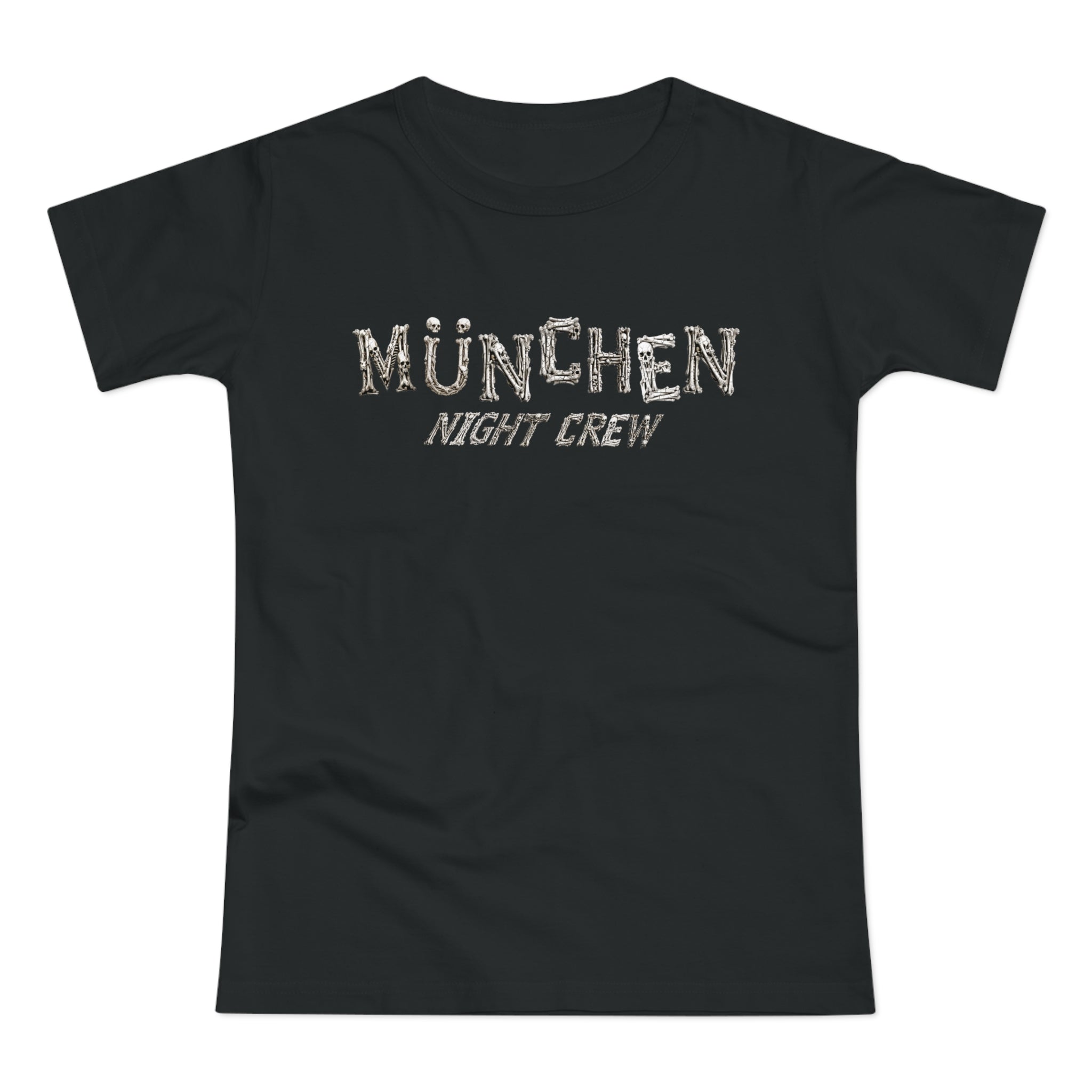 München Night Crew: Front-/Backprint, Womens' T-Shirt **Grimwater-Edition**