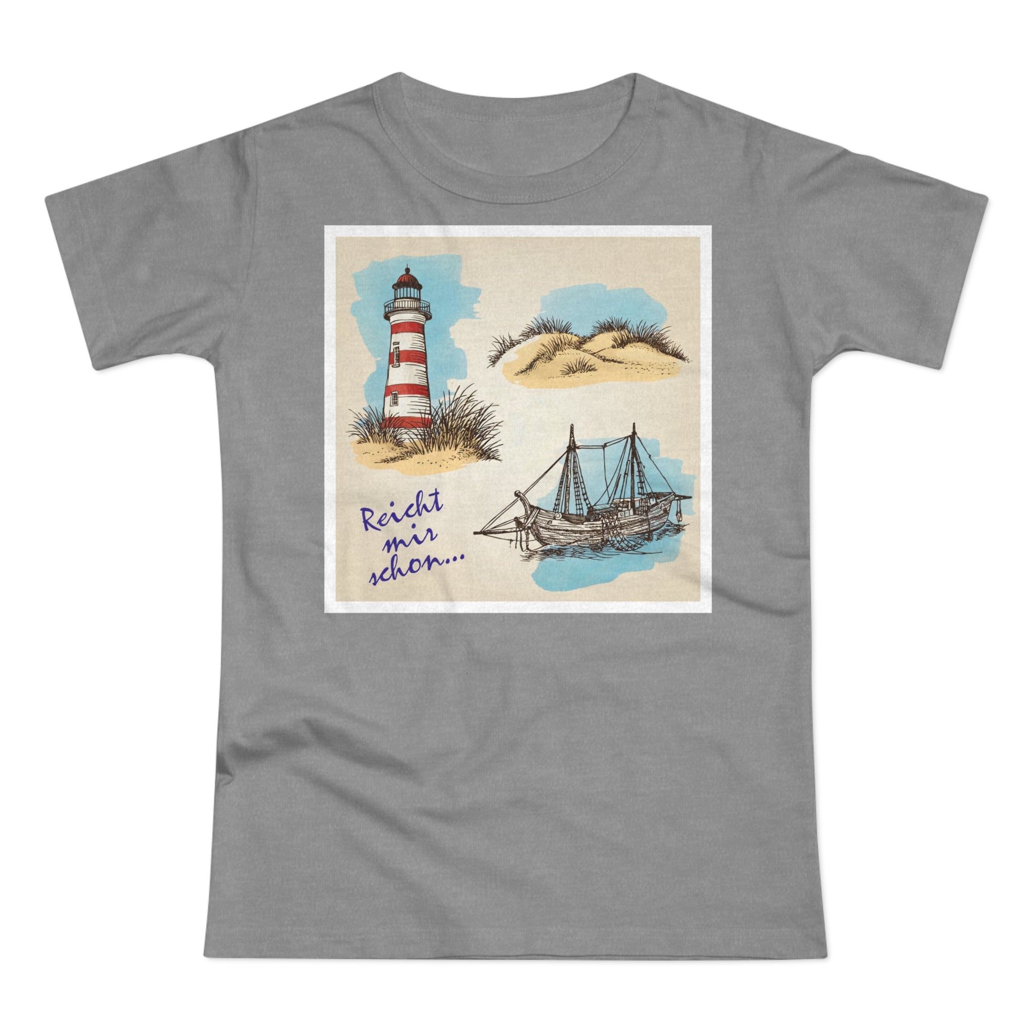 Lighthouse Bliss. Frontprint, Women's T-Shirt, Nautical Tee, Summer Fashion, Beach Vibe, Gift for Ocean Lovers