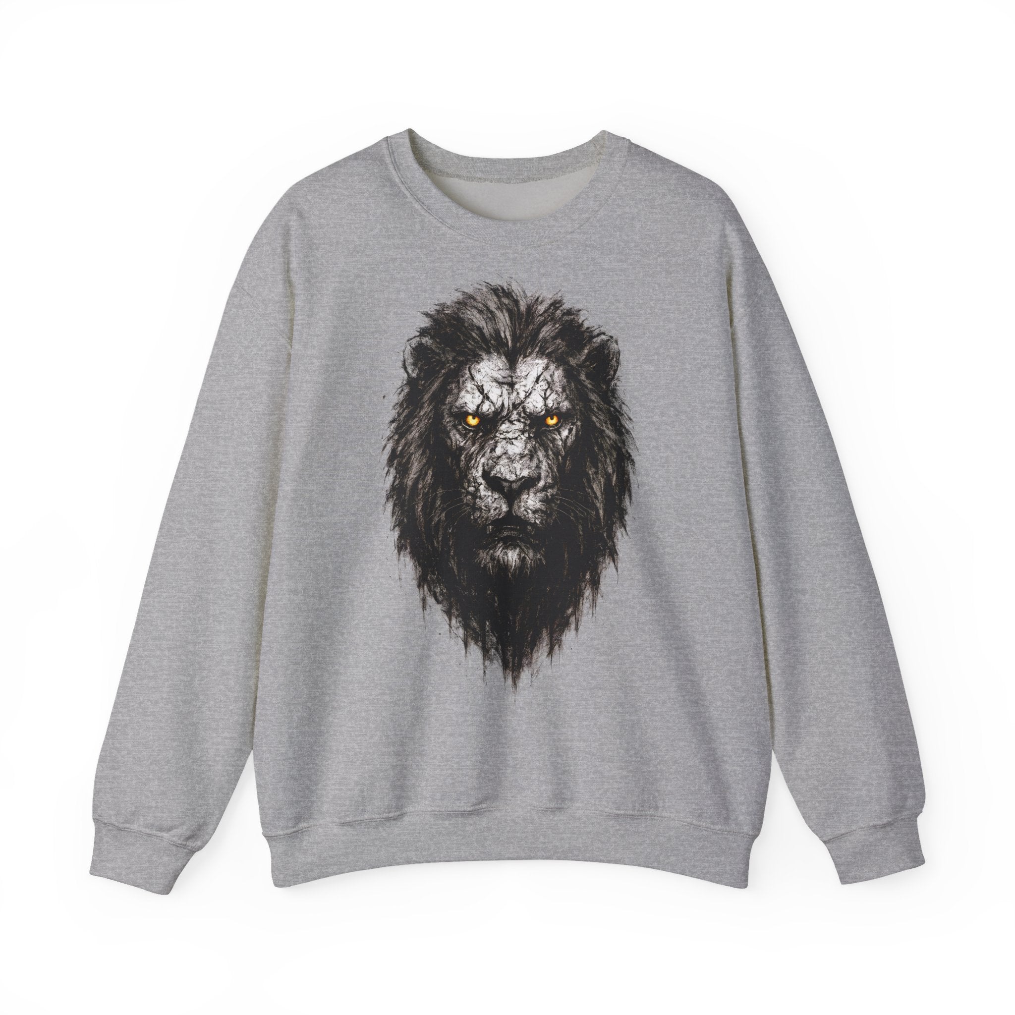 Löwe: Animals-Collection, Frontprint, Unisex Sweatshirt, Majestic Lion