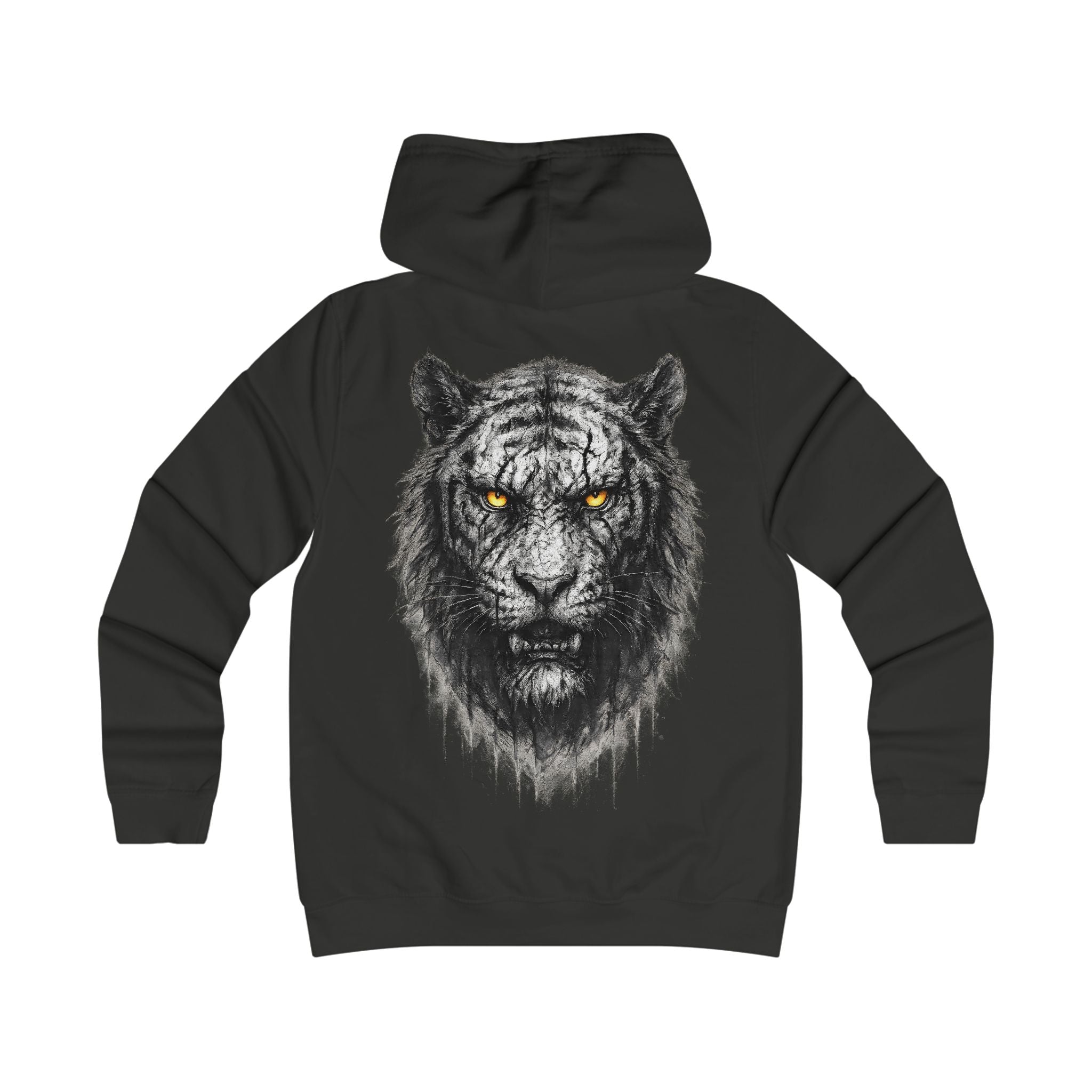 Tiger: Backprint, Womens' Hoodie, Animal-Collection