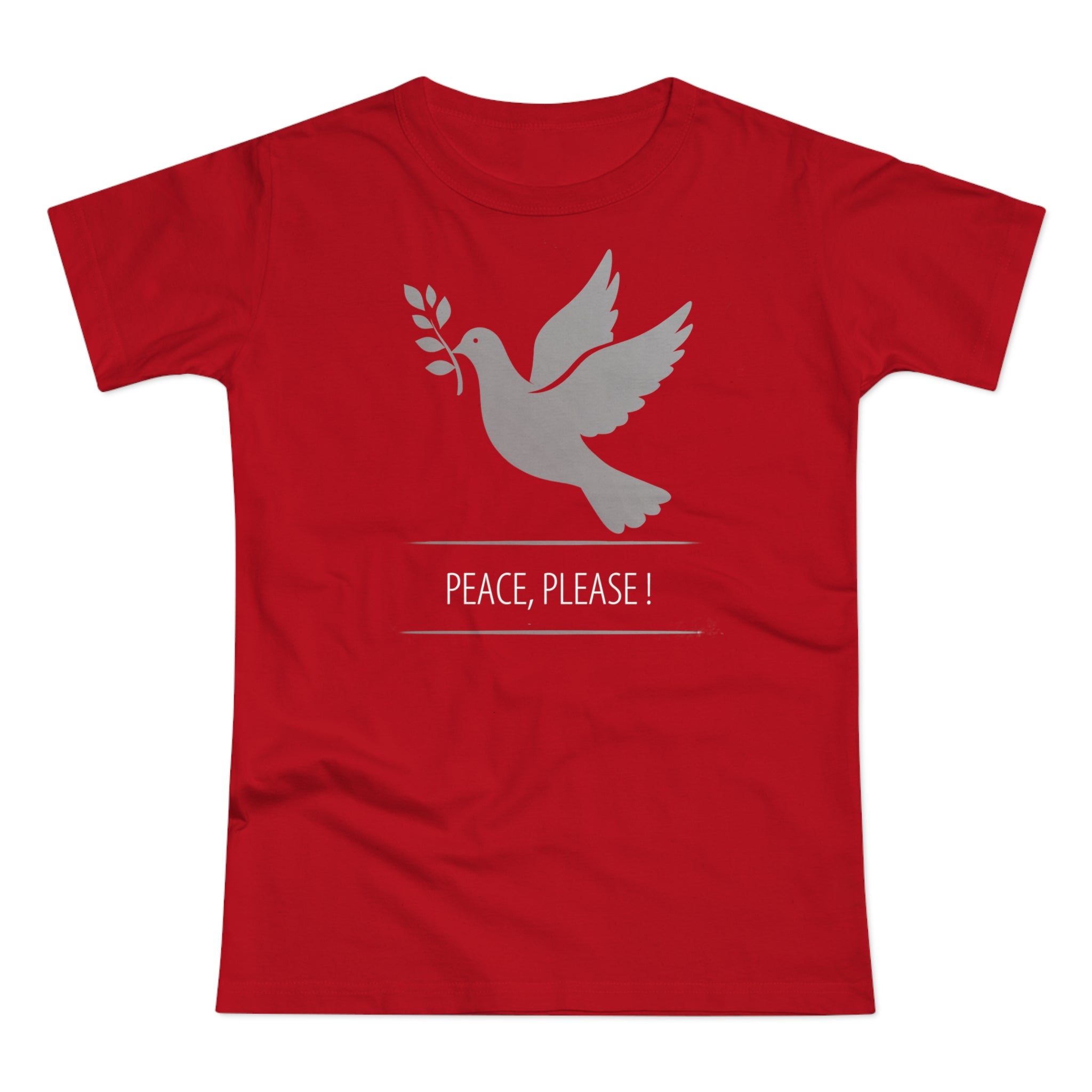 Peaceful Dove, Frontprint, Women's T-Shirt - Casual Wear, Gift for Friends, Inspirational Tee, Mindfulness, Peace Activism