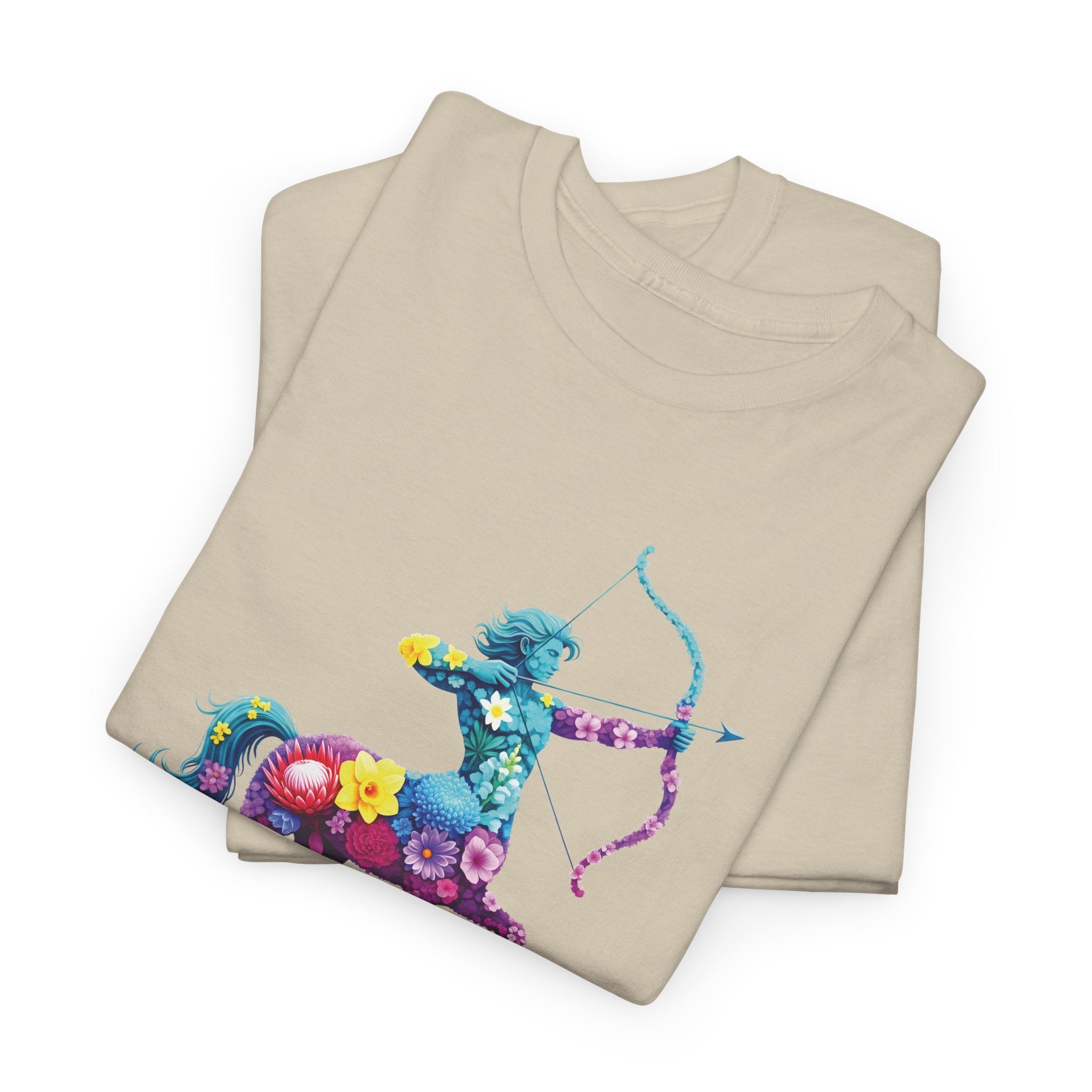 Sagittarius - Floral Zodiac Tee, Astrology Shirt, Zodiac Gift, Horoscope T-Shirt, Birthday Apparel, Celestial Fashion
