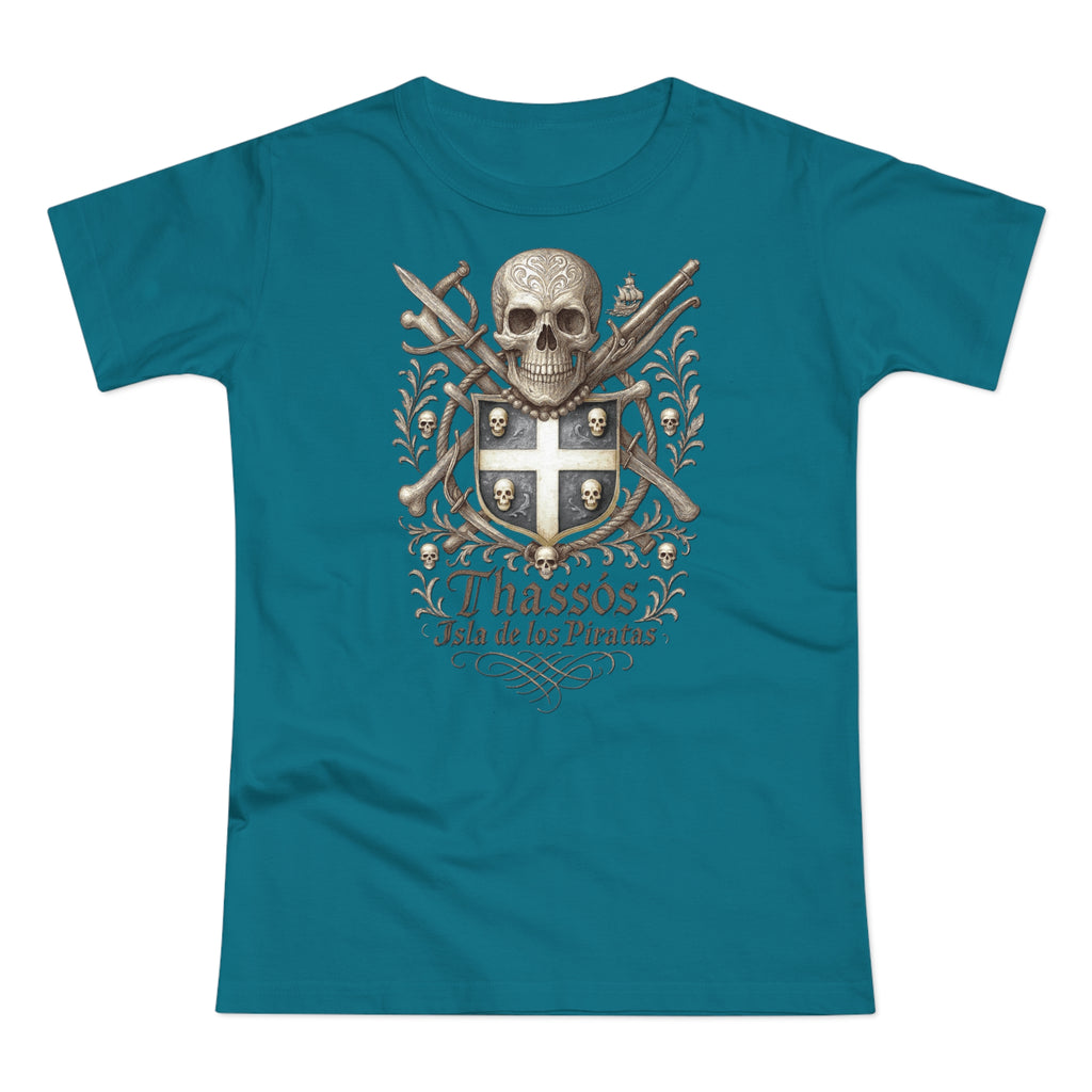 Thassos: Frontprint, Women's T-Shirt of Thasos **Grimwater-Edition**