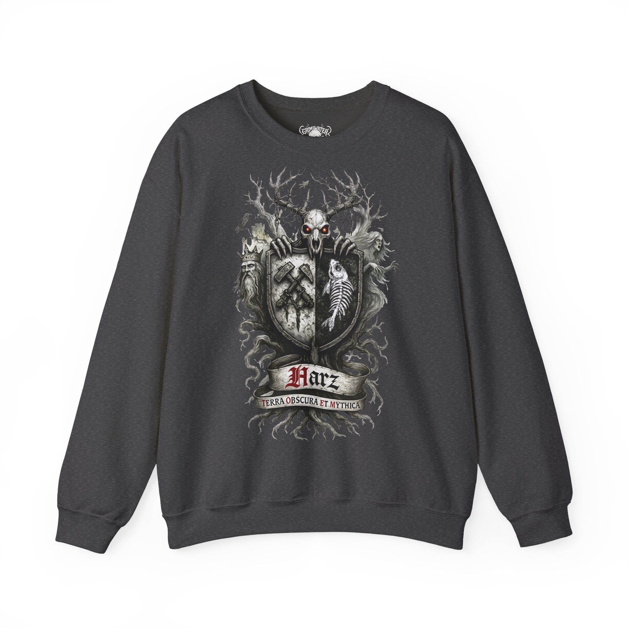 Der Harz: Harz-Collection, Frontprint, Unisex Sweatshirt **Grimwater-Edition**