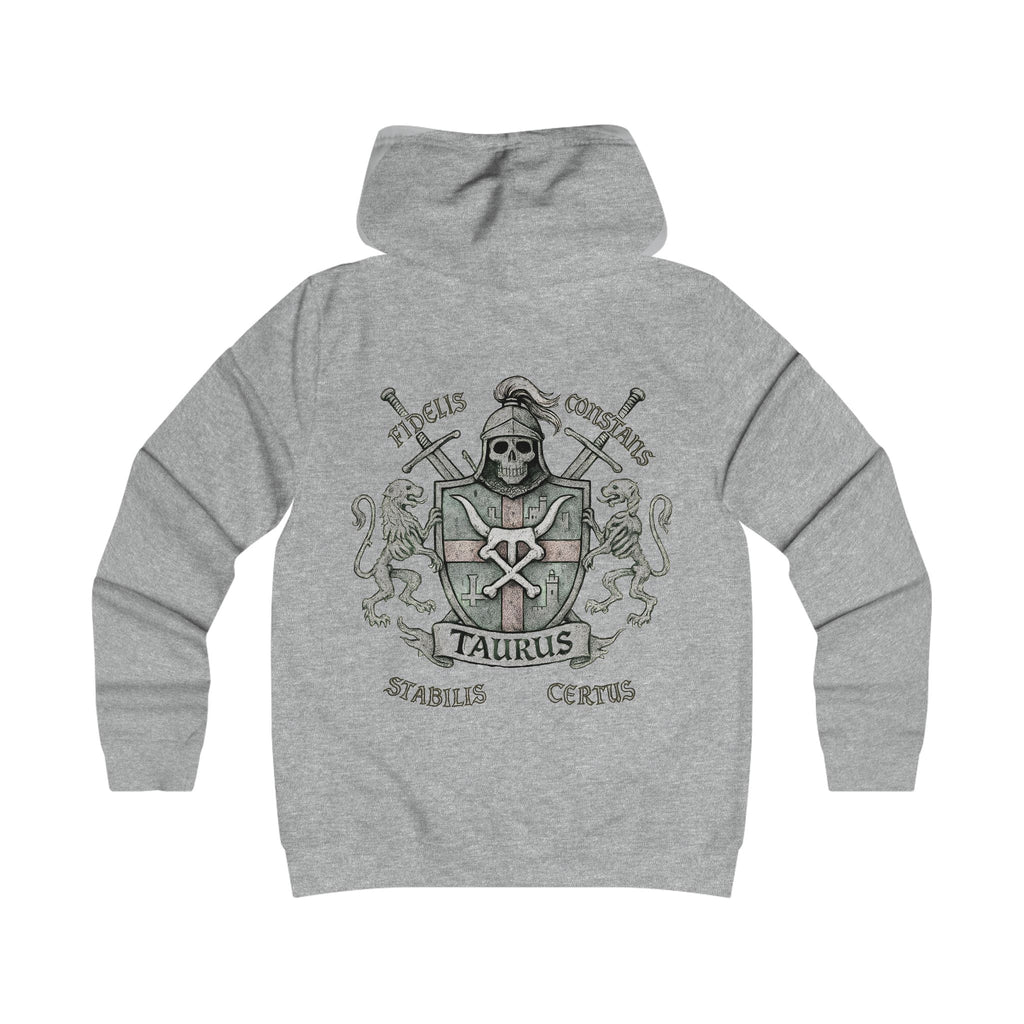 Stier - Backprint, Womens' Hoodie -  **Grimwater Edition** Sternzeichen Astrologie (Taurus)