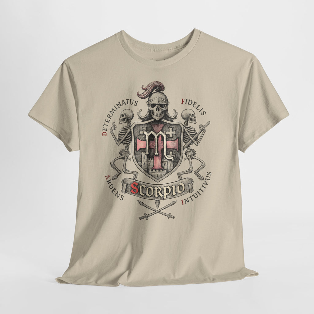 Skorpion: Frontprint, Unisex T-Shirt **Grimwater-Edition** Sternzeichen Astrologie (Scorpio)