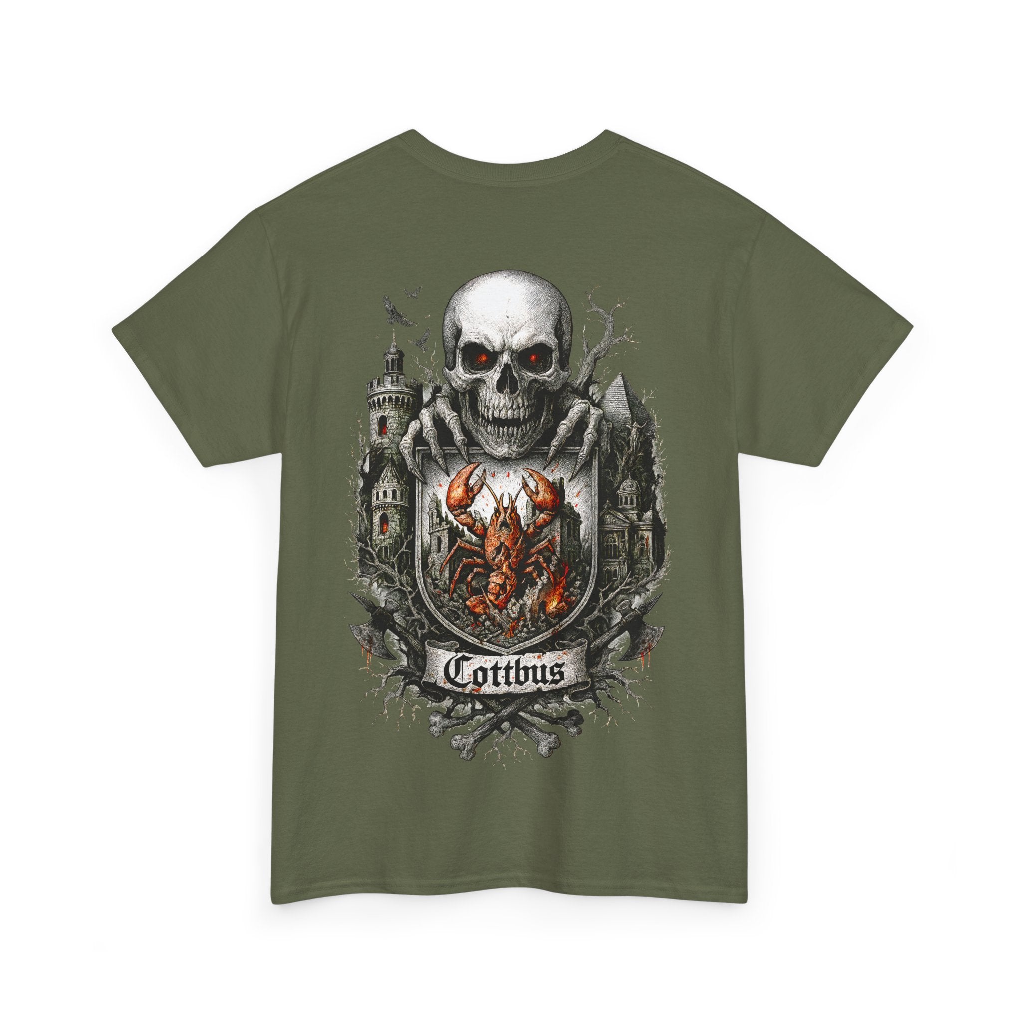 Cottbus: Front-/Backprint, Unisex T-Shirt **Grimwater-Edition**