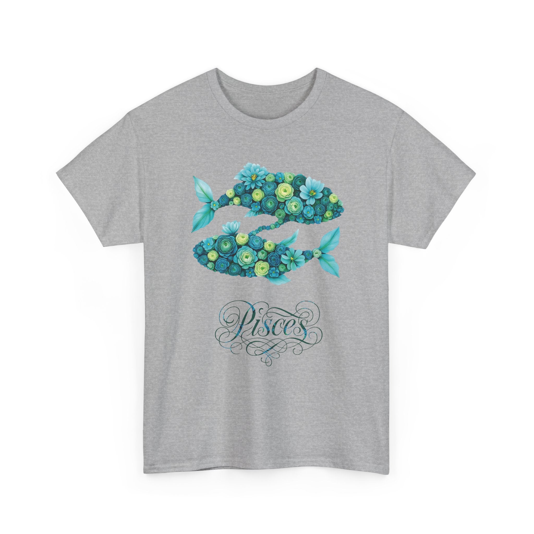 Pisces Floral Zodiac Apparel, Astrological Gift, Birthday Shirt, Horoscope Top, Casual Wear, Astrology Clothing
