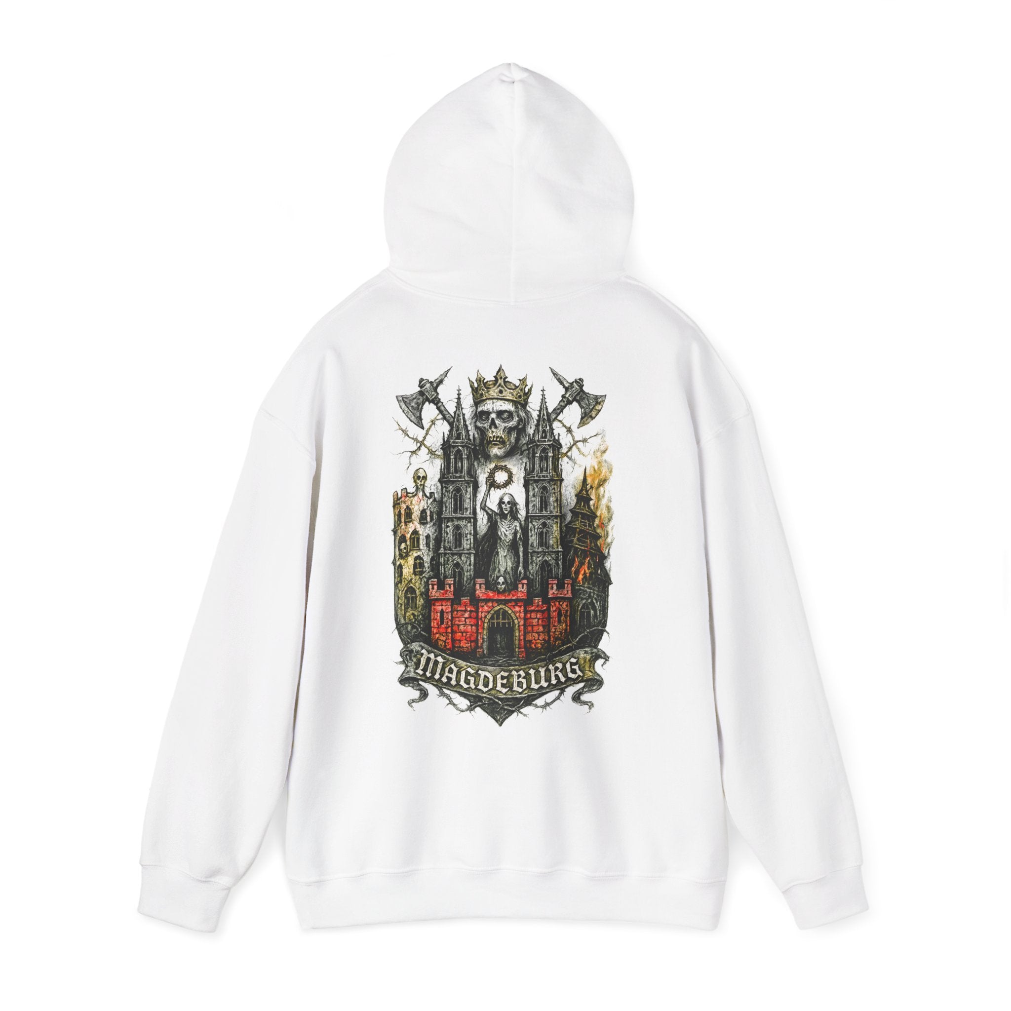 Magdeburg: Front-/Backprint, Unisex Hoodie **Grimwater-Edition**