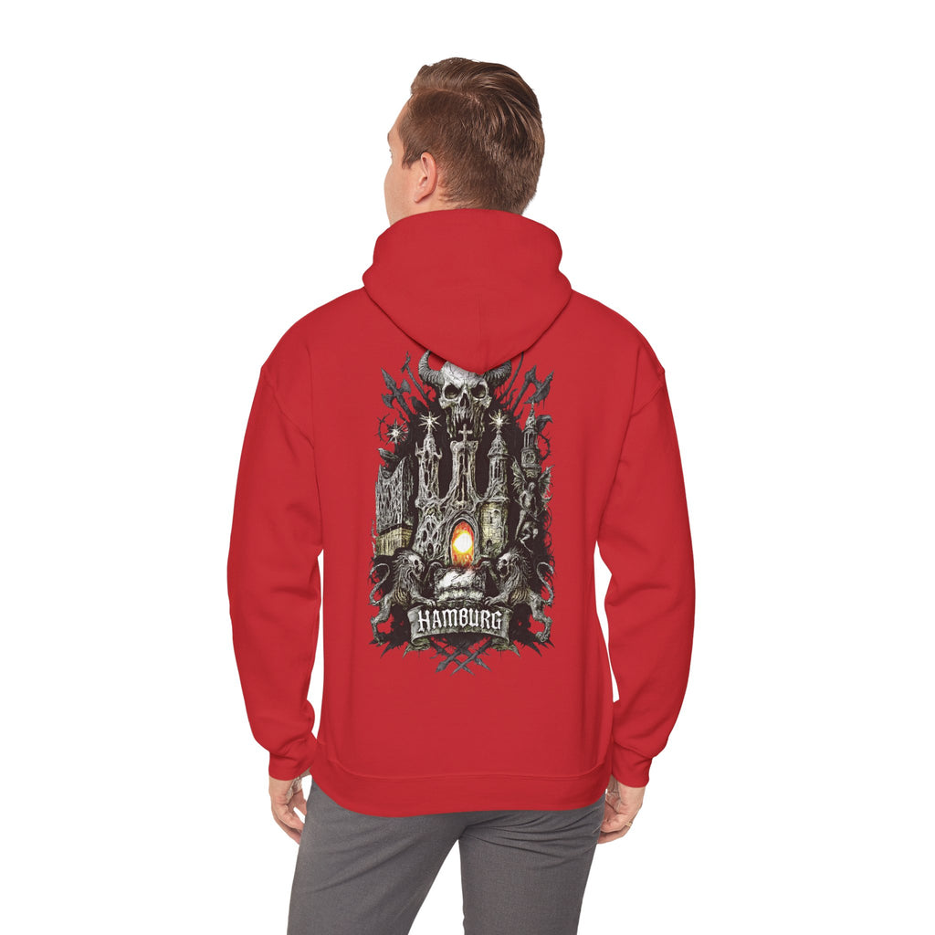 Hamburg "Night Crew" - Front-/Backprint Unisex Hoodie: **Grimwater-Edition**