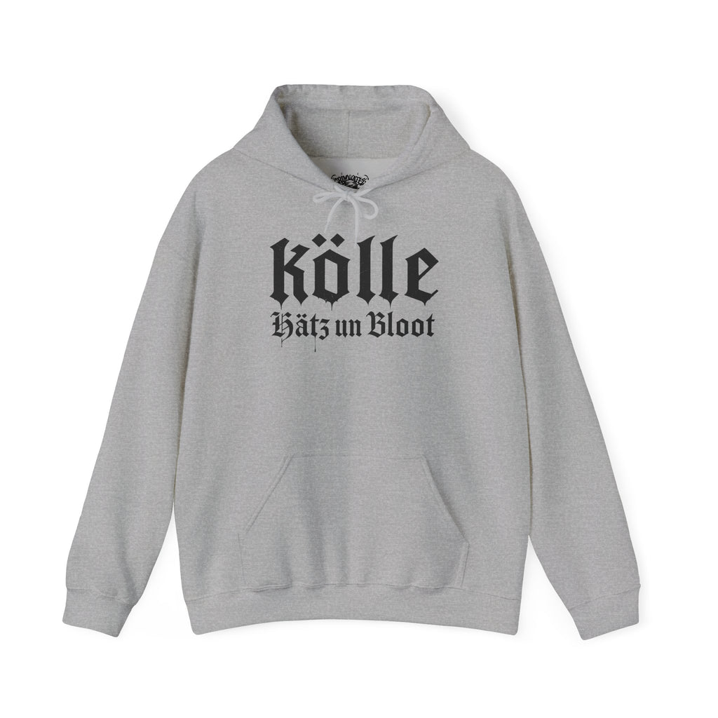 Köln - Hätz un Bloot: Front-/Backprint, Unisex Hoodie **Grimwater-Design**